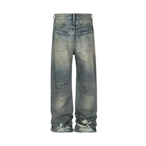 VIBE Vintage street washed and distressed micro flare jeans Size US 30 / EU 46 - 4 Thumbnail