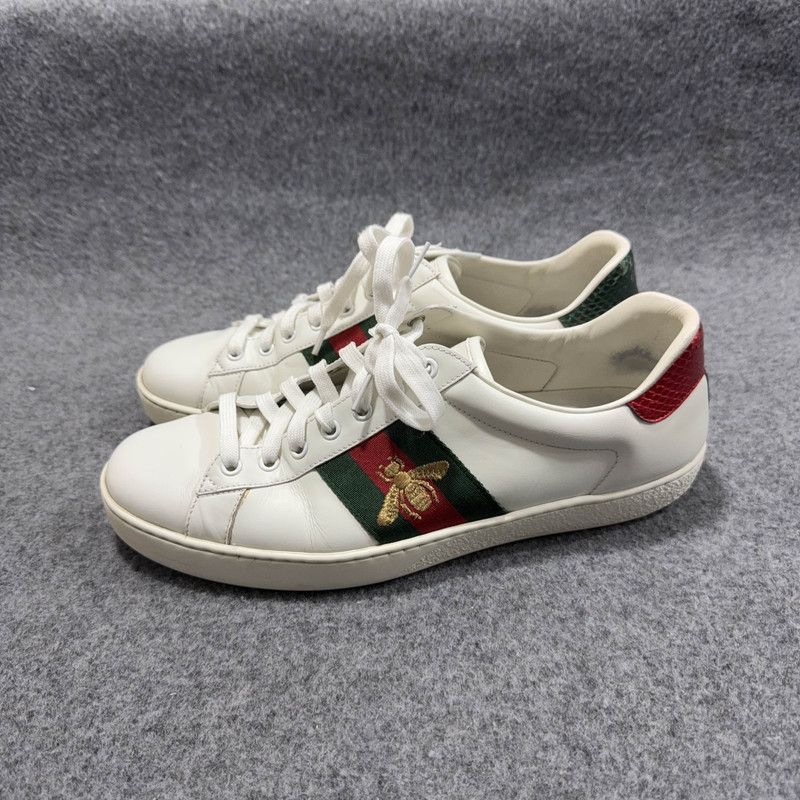 Gucci Gucci Ace Leather Fashion Sneakers for Men 0079 Size US 10.5 / EU 43-44 - 1 Thumbnail