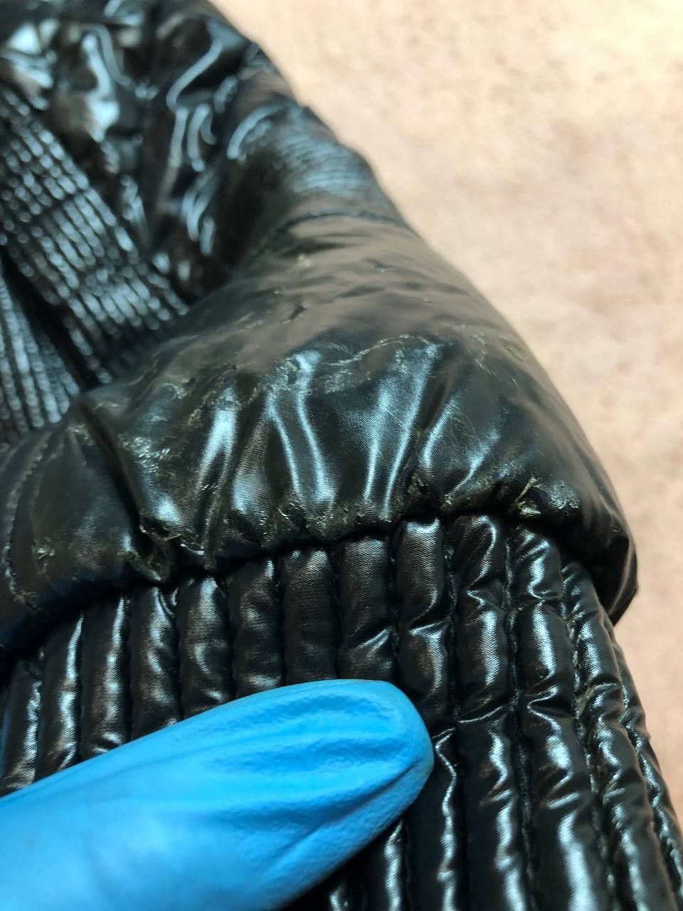 Versace Jeans Couture VERSACE PATENT LEATHER & FUR PUFFER JACKET Size M / US 6-8 / IT 42-44 - 6 Thumbnail