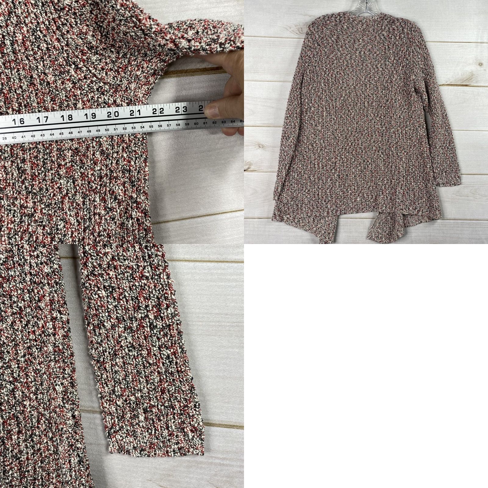 J. Jill J. Jill Cardigan Sweater Knit Chunky Open Front Raglan Sleeve Multicolor Boho 1X Womens Vesty Casual Size XL / US 12-14 / IT 48-50 - 8 Thumbnail