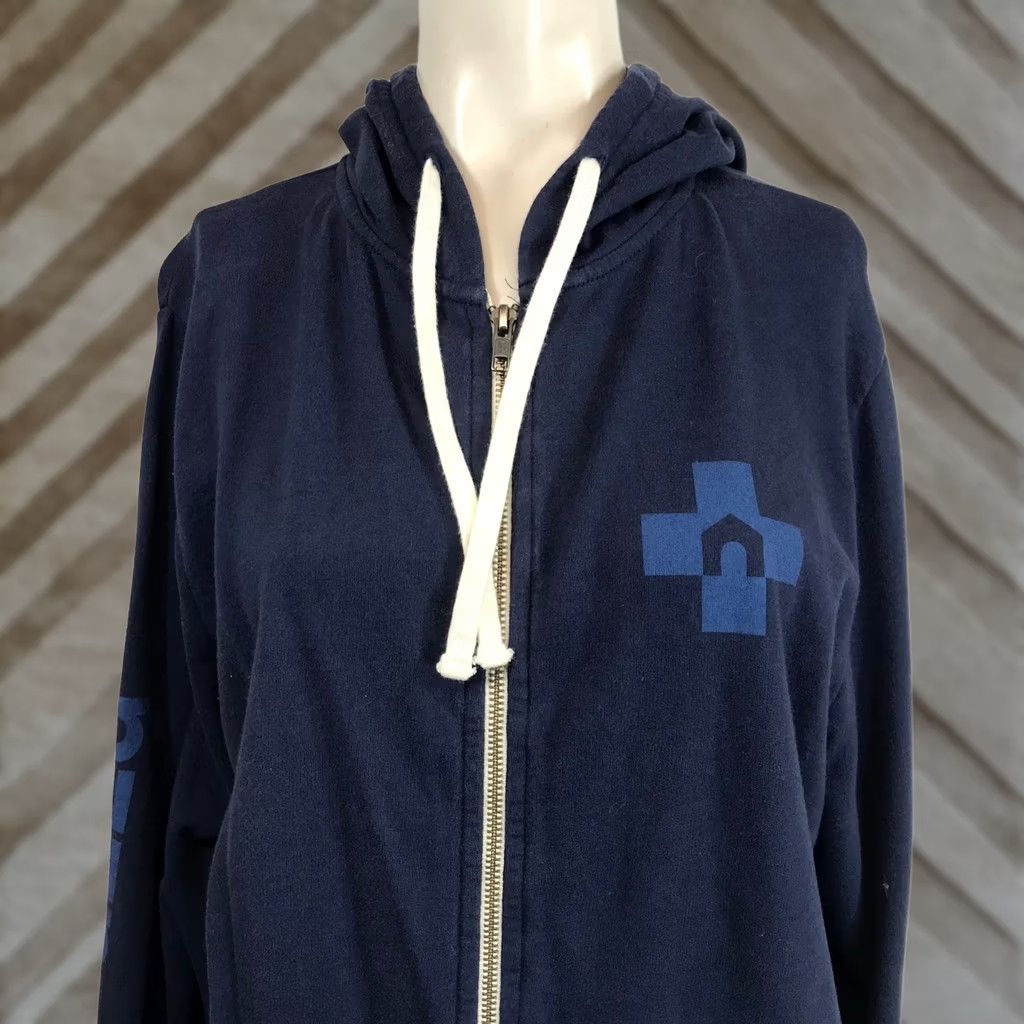 Marine Layer Marine Layer Navy Blue Zip Up Hoodie With Logo Graphic Size M Mens Regular Fit Size M / US 6-8 / IT 42-44 - 1 Thumbnail