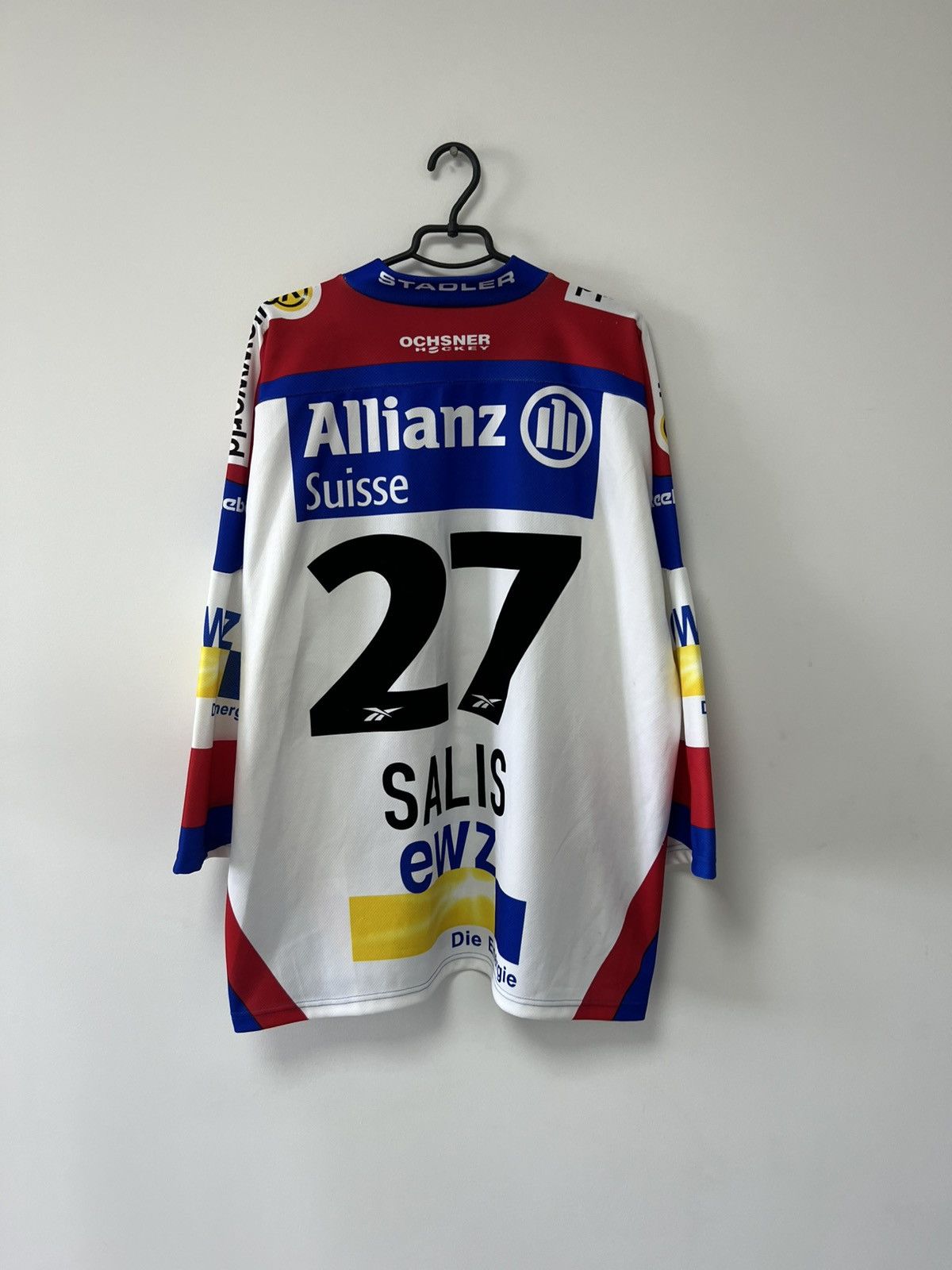 Vintage ZSC Lions Ice Hockey Jersey Ochsner Matchworn Salis #27 XL Size US XL / EU 56 / 4 - 18 Thumbnail