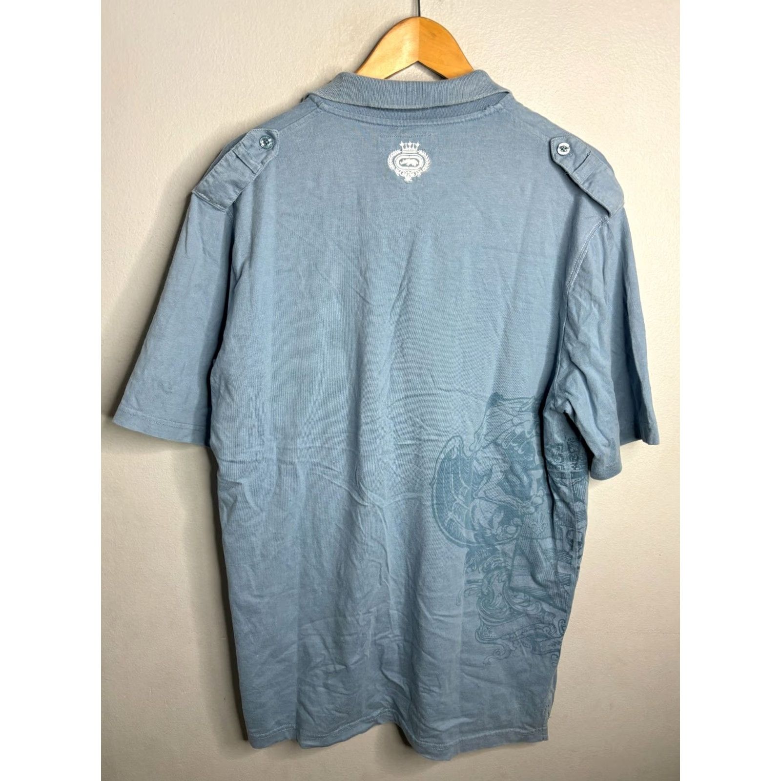 Ecko Unltd. VINTAGE Ecko Unltd Grunge Polo Shirt Short Sleeve Men XL Blue 2052 Size US XL / EU 56 / 4 - 5 Thumbnail