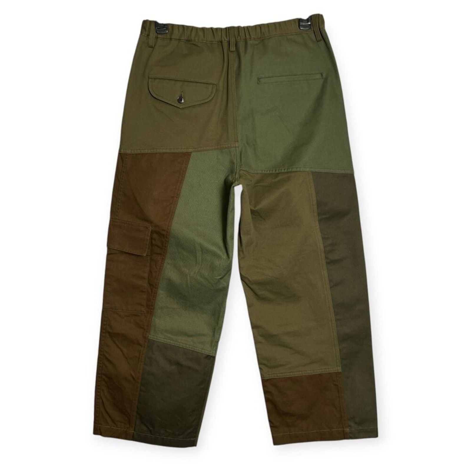 KUON KUON Japan Patchwork Utility Cargo Trousers L Wide Leg NWT Size US 34 / EU 50 - 2 Thumbnail