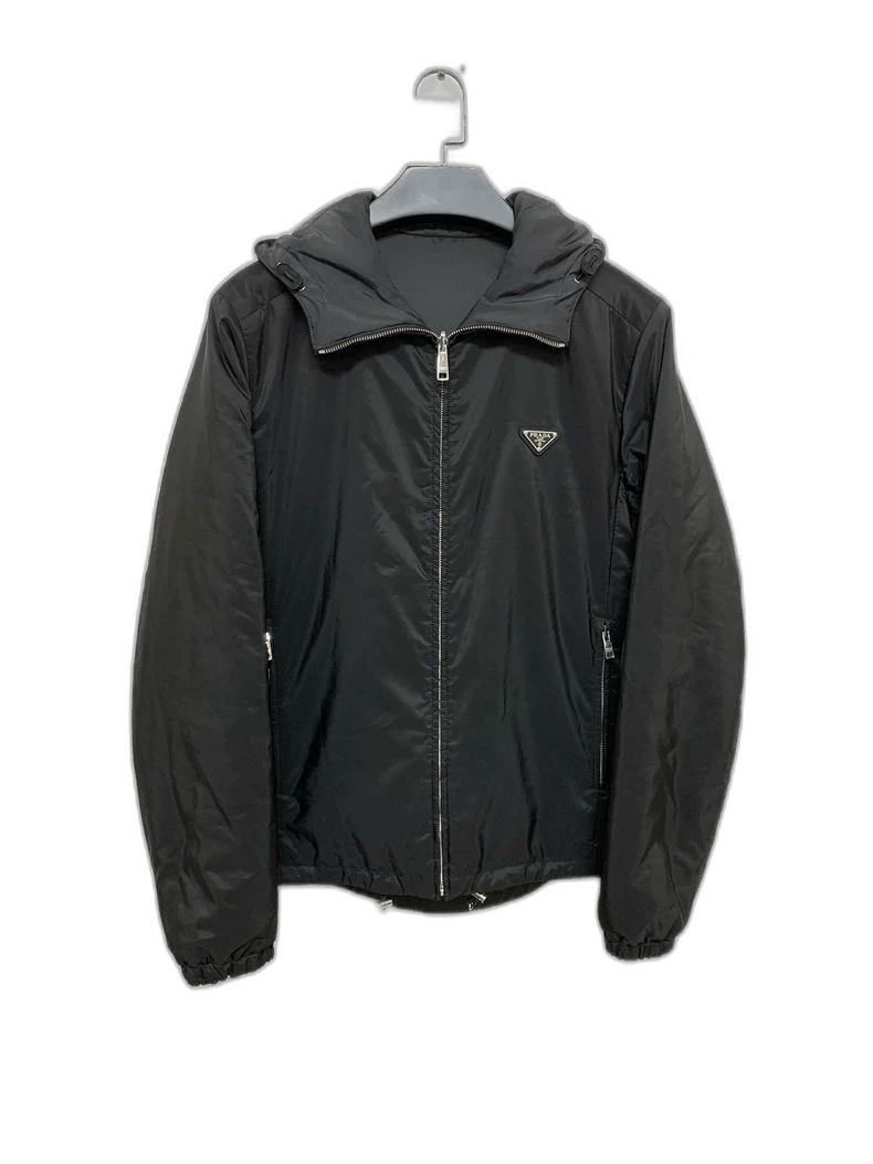 Prada Prada Black Reversible Cotton Jacket-2506 Size US L / EU 52-54 / 3 - 1 Thumbnail