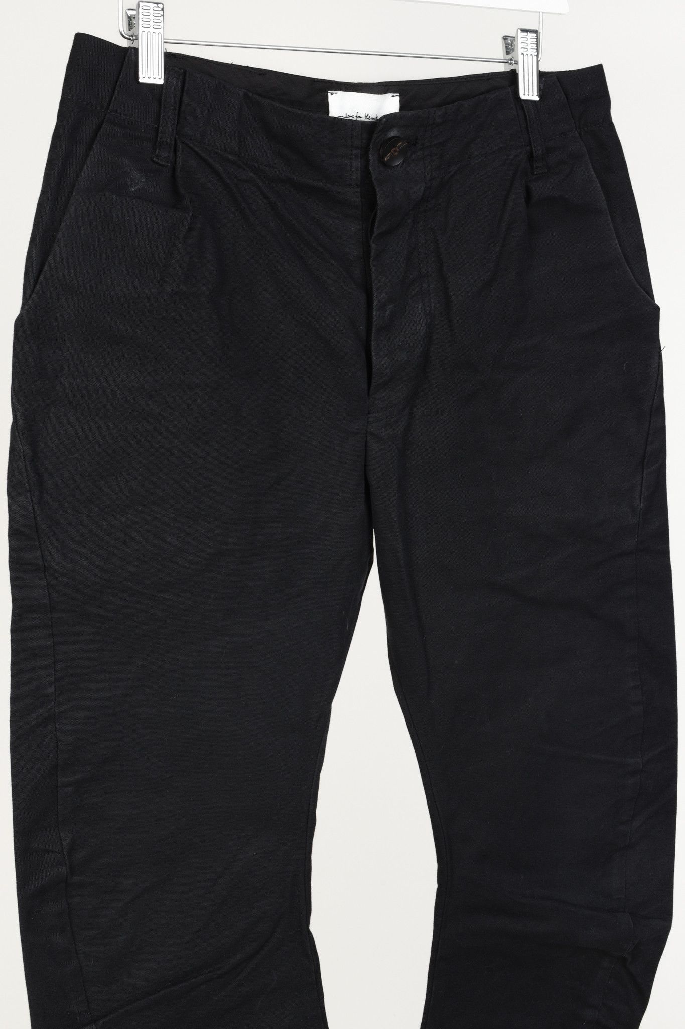 Other Song for the Mute SS/13 Black Curved-Leg Trousers Size 31" - 3 Thumbnail