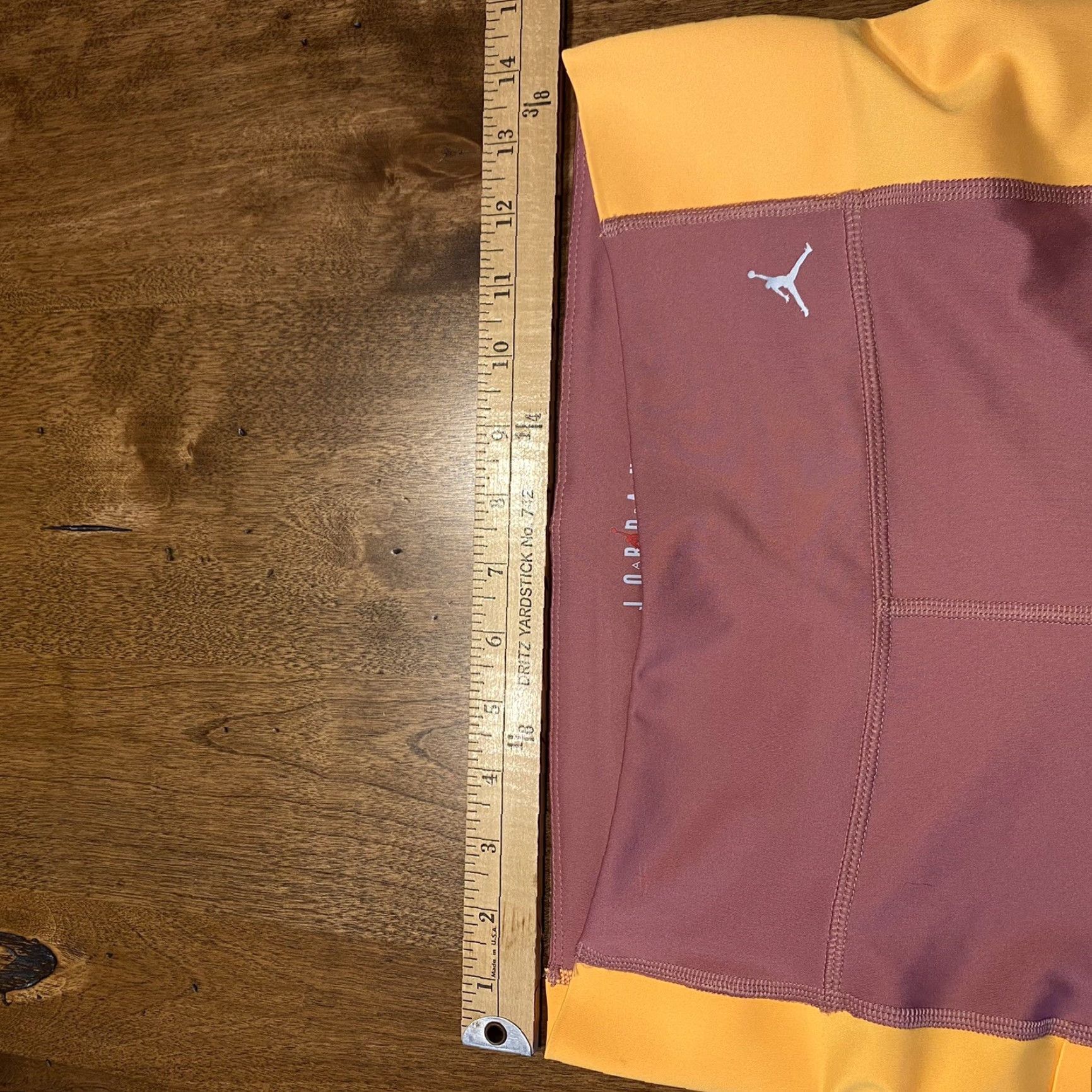 Nike VINTAGE Nike Jordan Leggings Women Large 28x25 Capri Activewear Gym Pink Yellow Michael Size 36" / US 14 / IT 50 - 4 Thumbnail