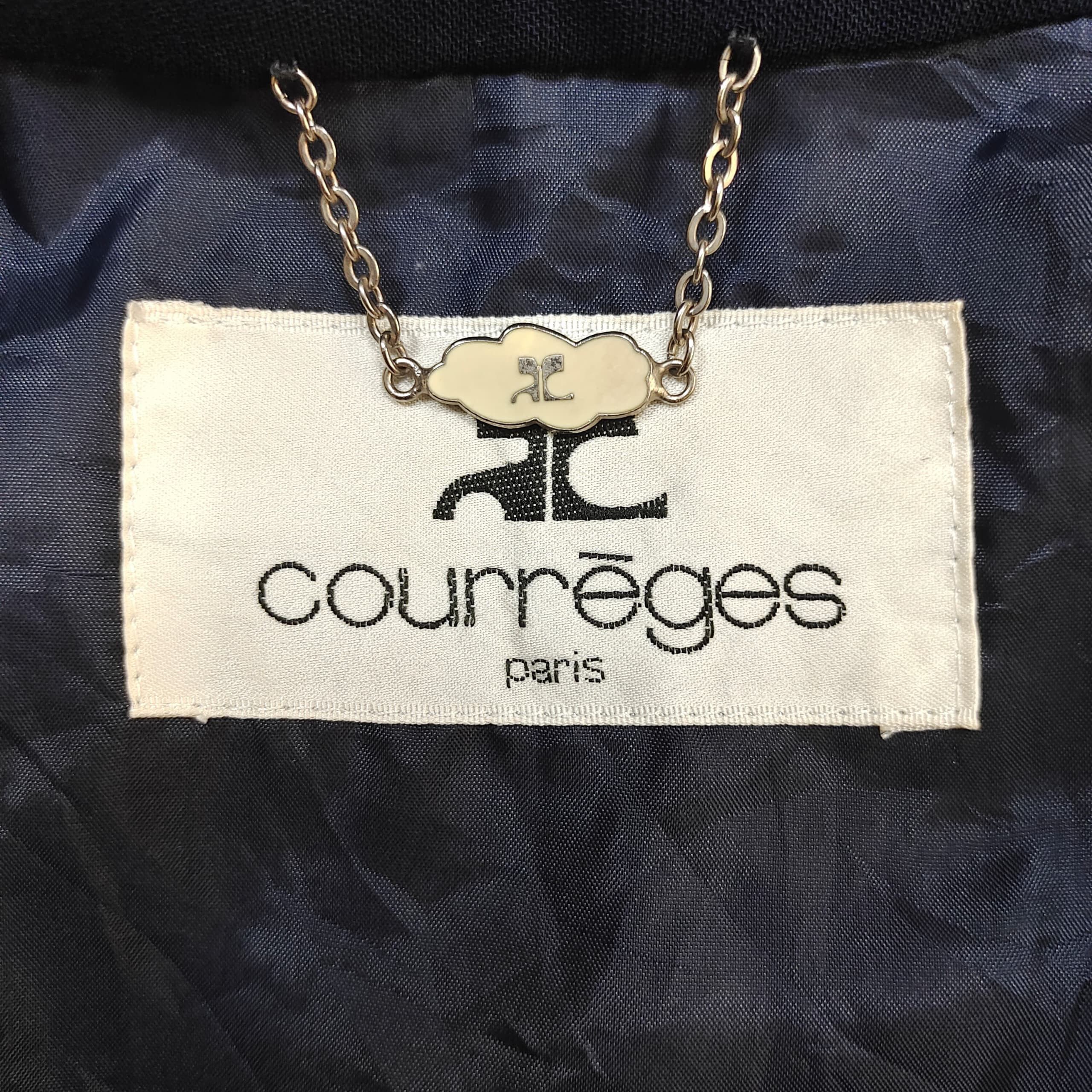 Courreges Vintage 80s Courrèges Paris Wool Blazer Size 38R - 13 Thumbnail