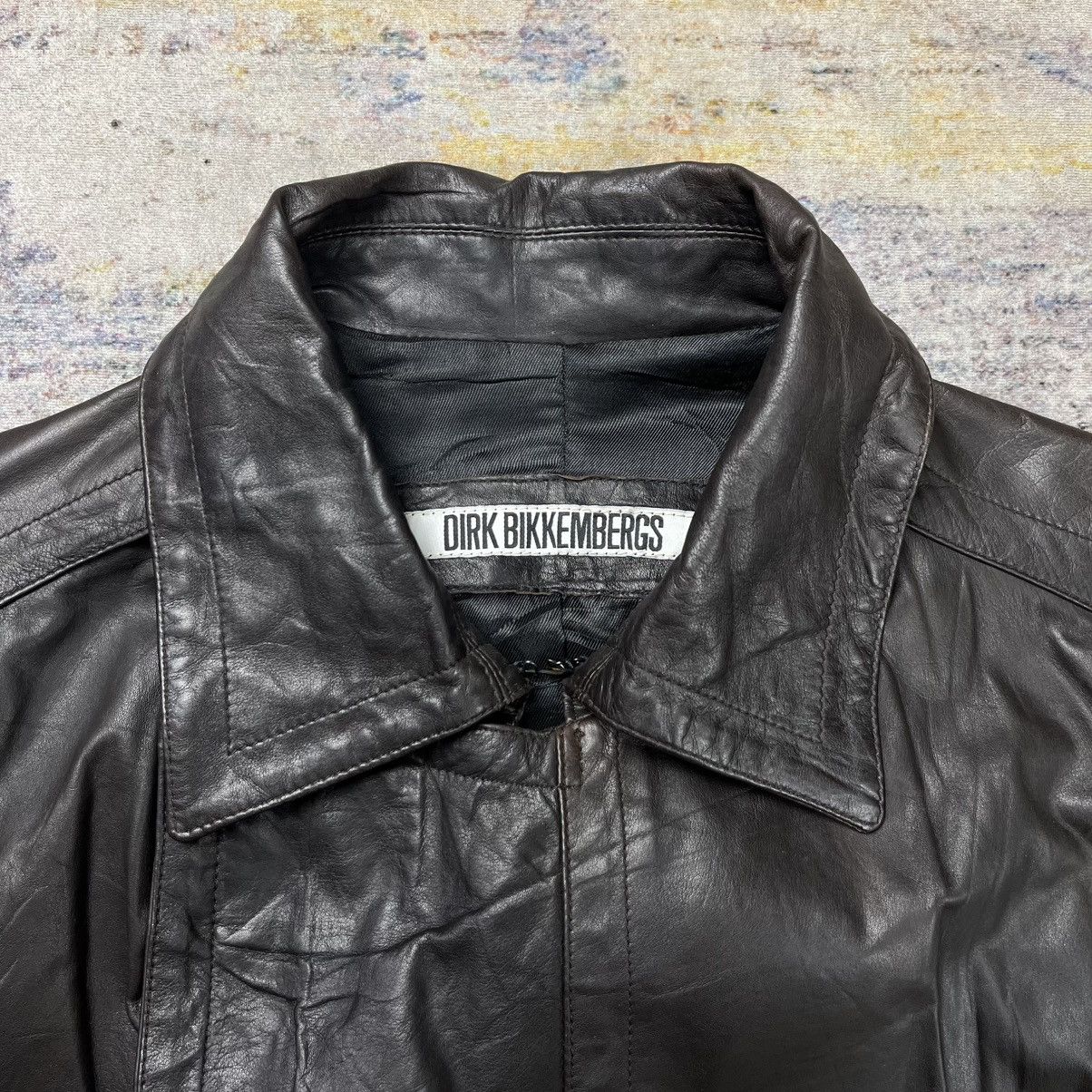 Dirk Bikkembergs Vintage Dirk Bikkembergs leather long coat Size US L / EU 52-54 / 3 - 5 Thumbnail