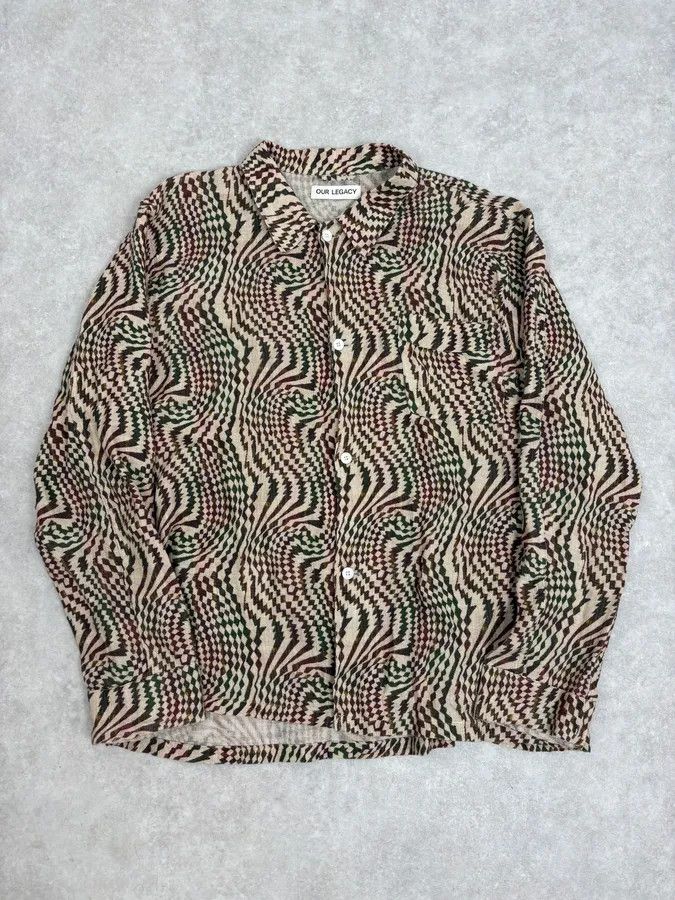 Our Legacy Our Legacy Multicolor Psycho Hallucination Box Shirt Size US L / EU 52-54 / 3 - 1 Thumbnail