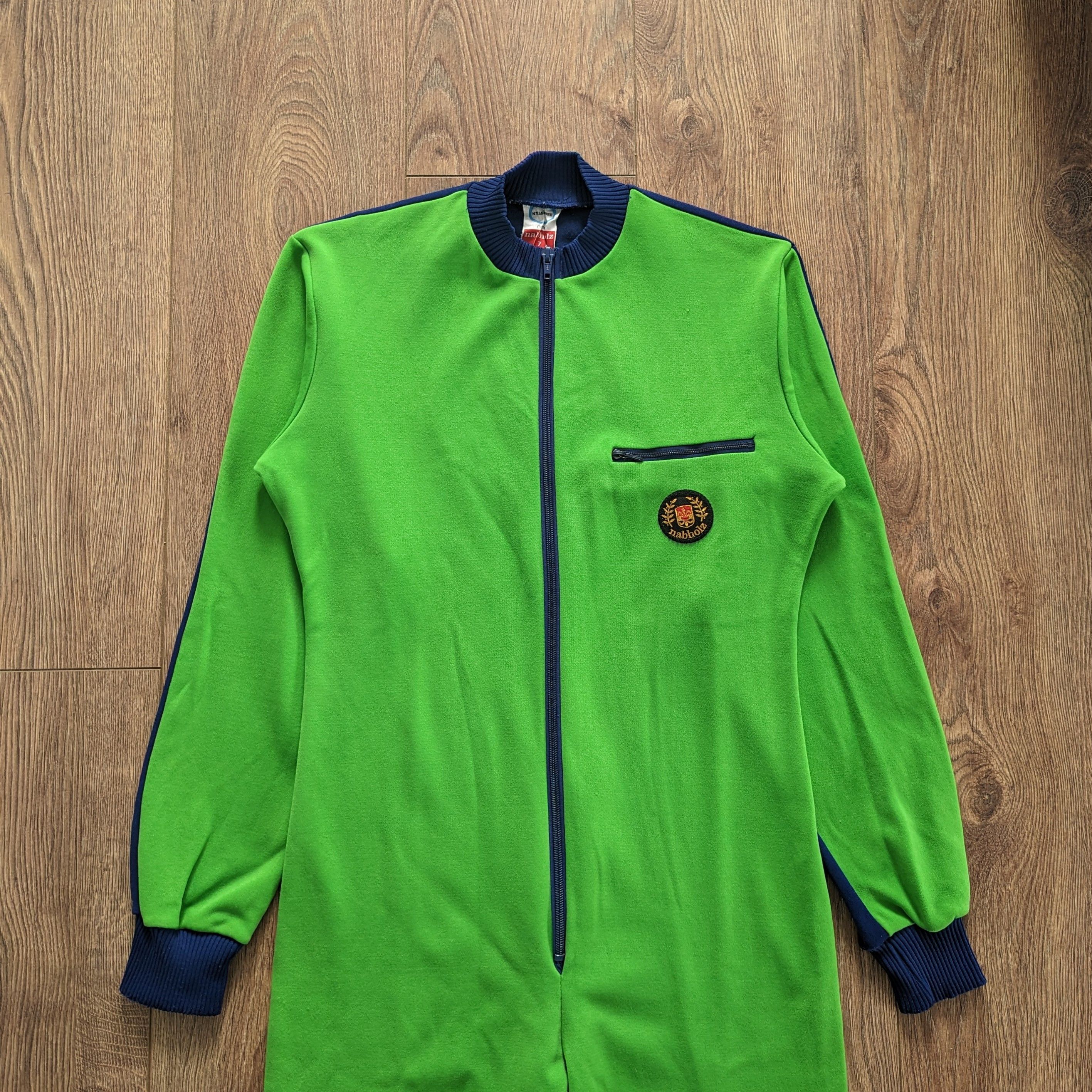 Vintage Vintage 80s Nylsuisse Nabholz Men's Tracksuit Very Rare Size 36R - 2 Thumbnail