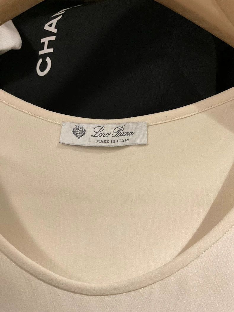 Loro Piana LORO PIANA Silky white sleeveless top Size M / US 6-8 / IT 42-44 - 3 Thumbnail