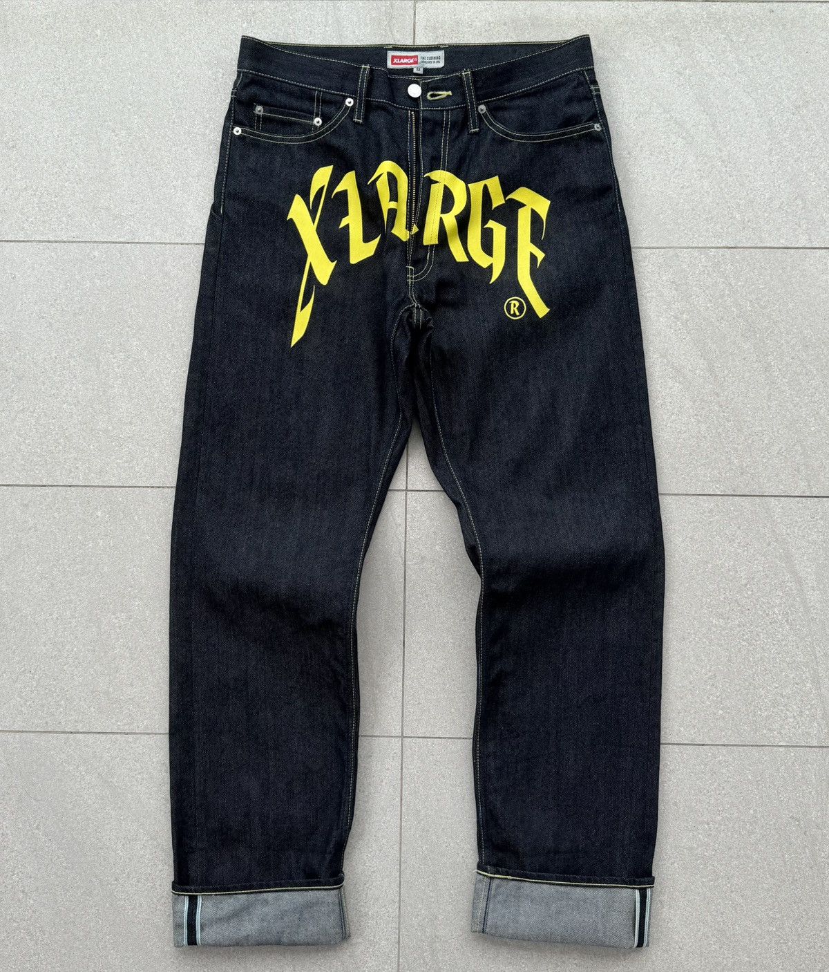 Xlarge XLarge Front Logo Selvedge Denim Pants Size US 32 / EU 48 - 1 Thumbnail