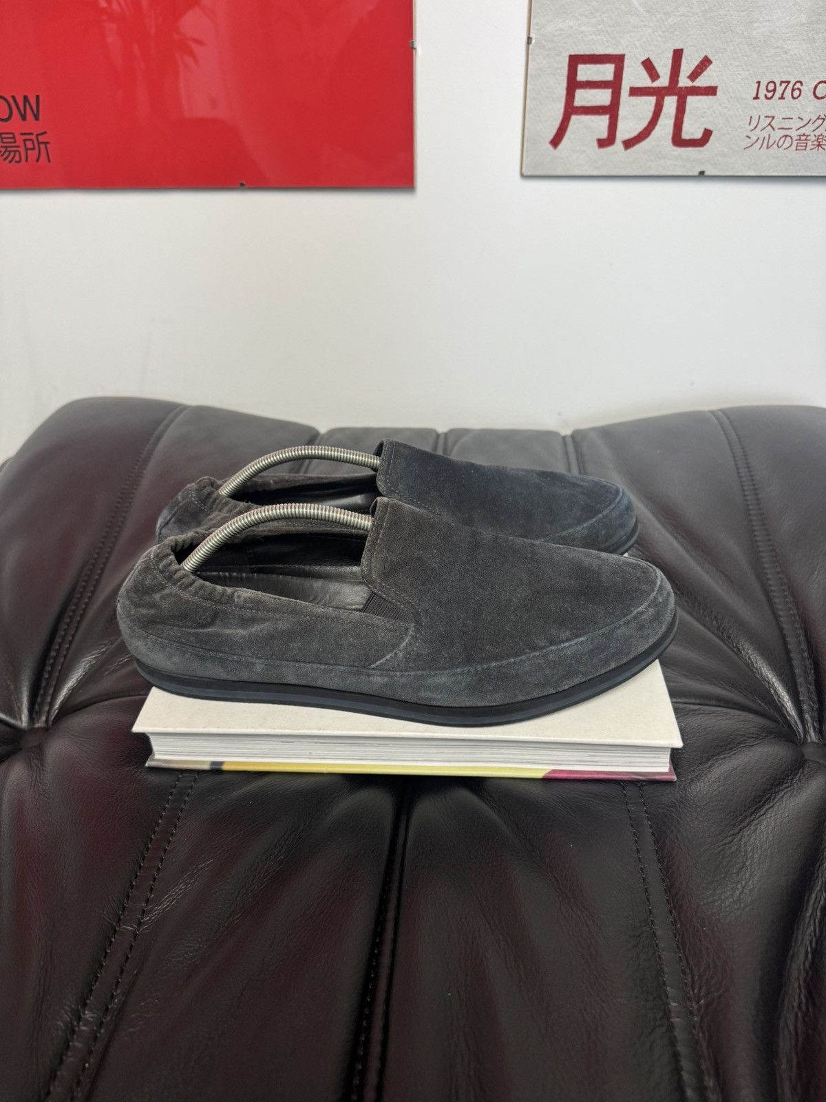 Prada Prada Slip Ons Designer Loafers Suede Gray Rare Vintage Size US 7.5 / EU 40-41 - 3 Thumbnail