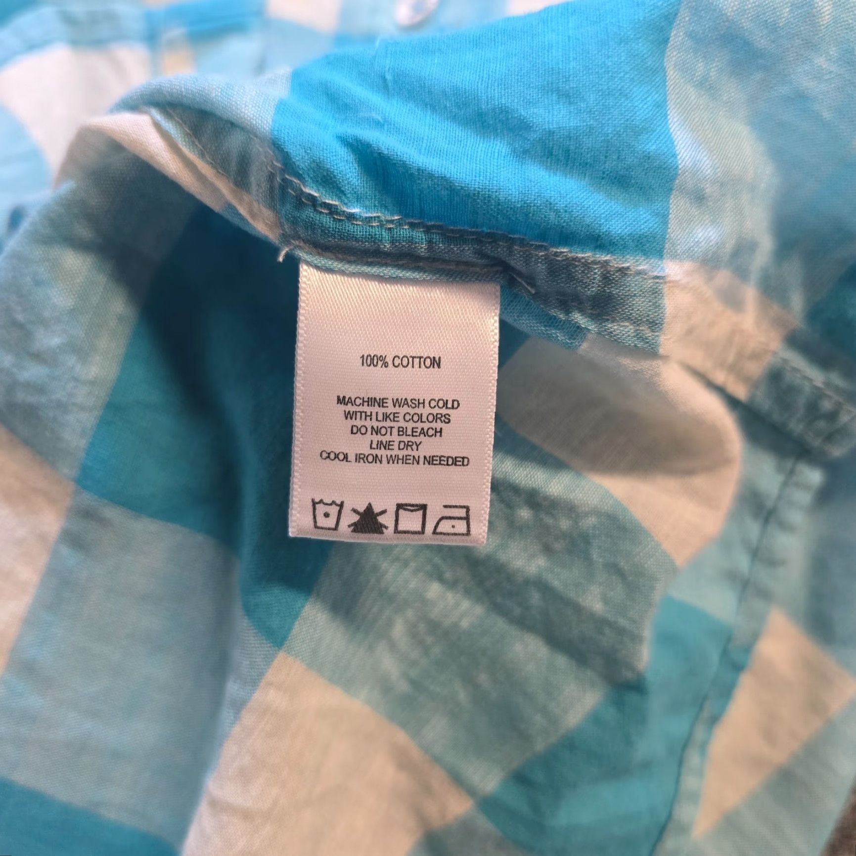 Vintage Foxcroft Top Womens Size 20W Blue Plaid Button 3/4 Sleeve Classic Casual Blouse Ladies Size 3XL / US 20-22 - 7 Thumbnail
