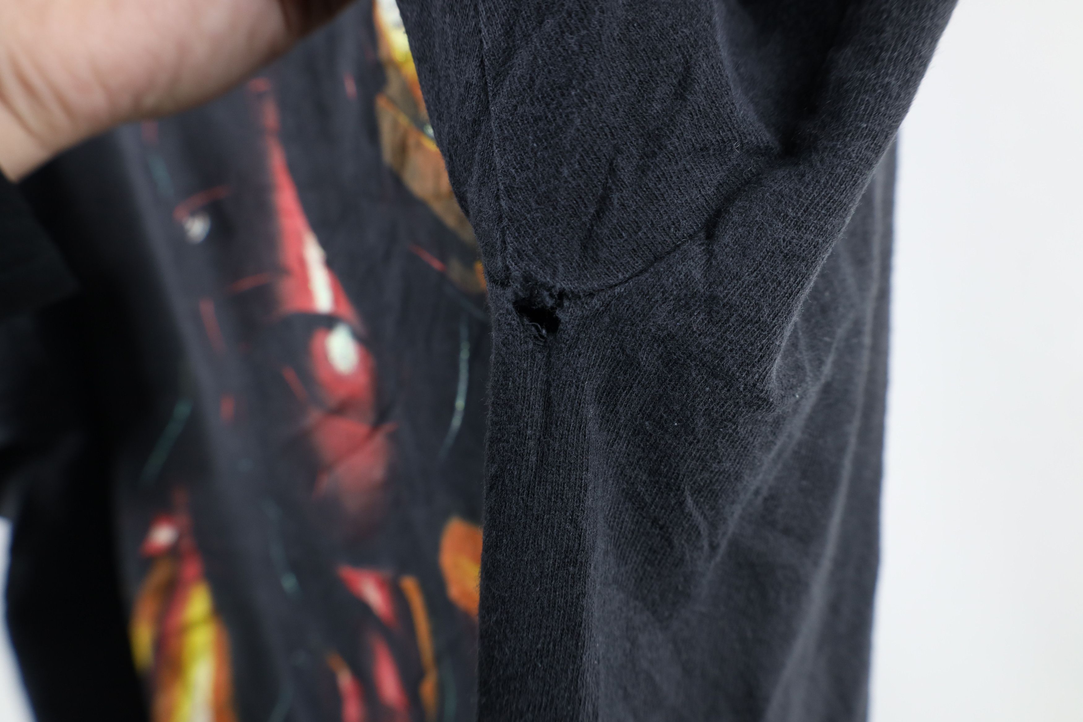 Vintage Vintage Y2K Marvel Comics Jumbo Print Iron Man T-Shirt Black Size US XL / EU 56 / 4 - 5 Thumbnail