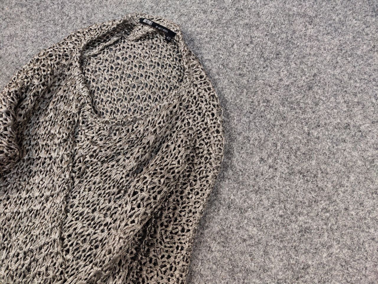 Japanese Brand Rostfrei Anett Rostel Avant Garde Mesh Asymmetric Sweater Size M / US 6-8 / IT 42-44 - 4 Thumbnail