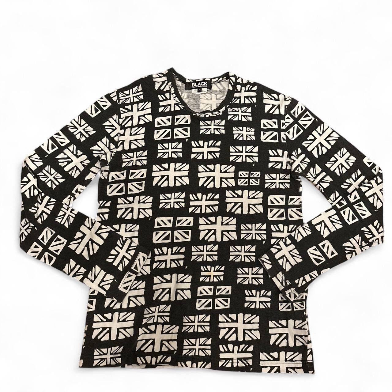 Comme des Garcons BLACK Comme des Garçons Long Sleeve Tee (Union Jack Print) Size S / US 4 / IT 40 - 1 Thumbnail