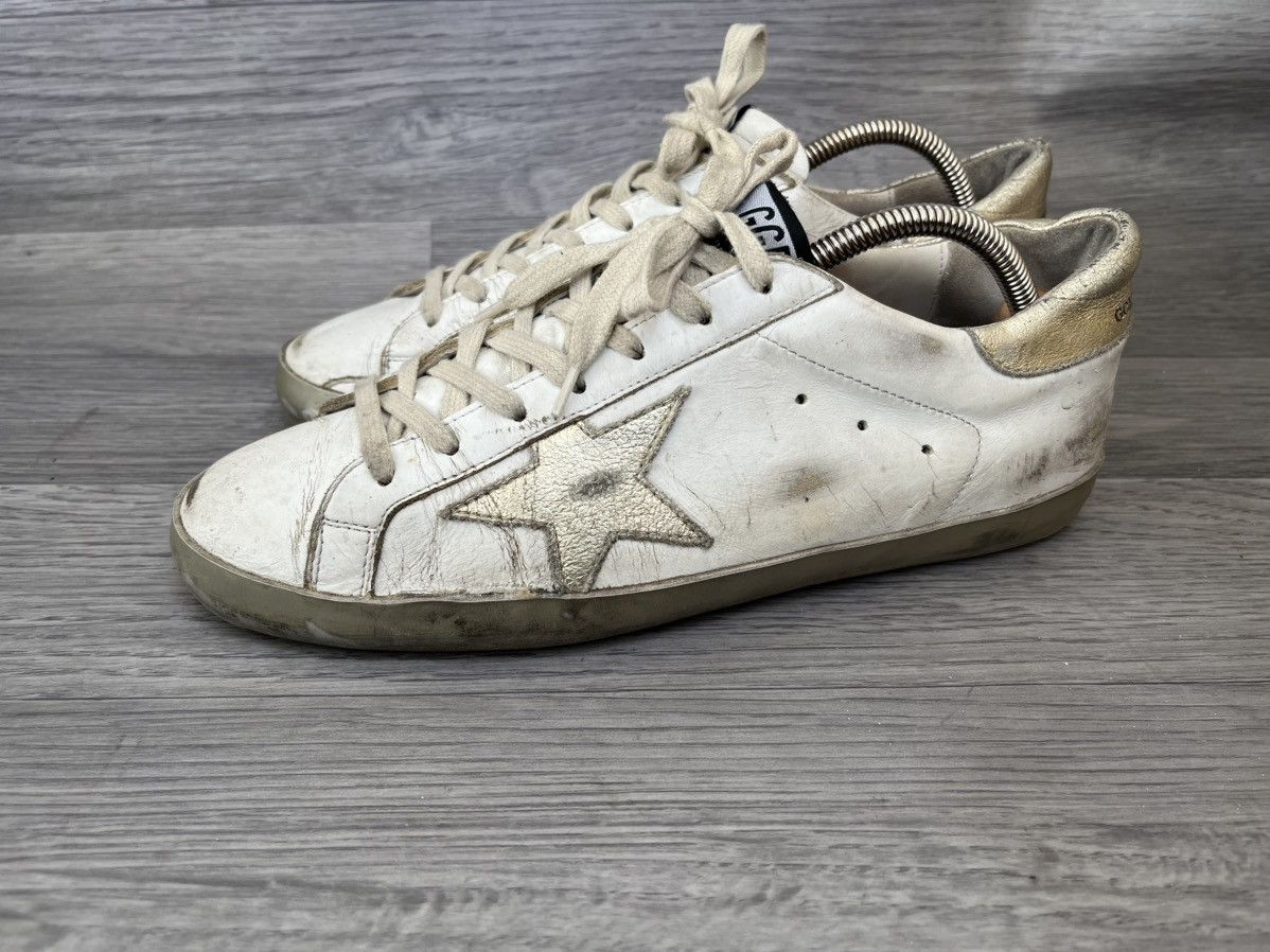 Golden Goose Golden goose superstar white leather distressed sneakers Size US 8 / EU 41 - 4 Thumbnail