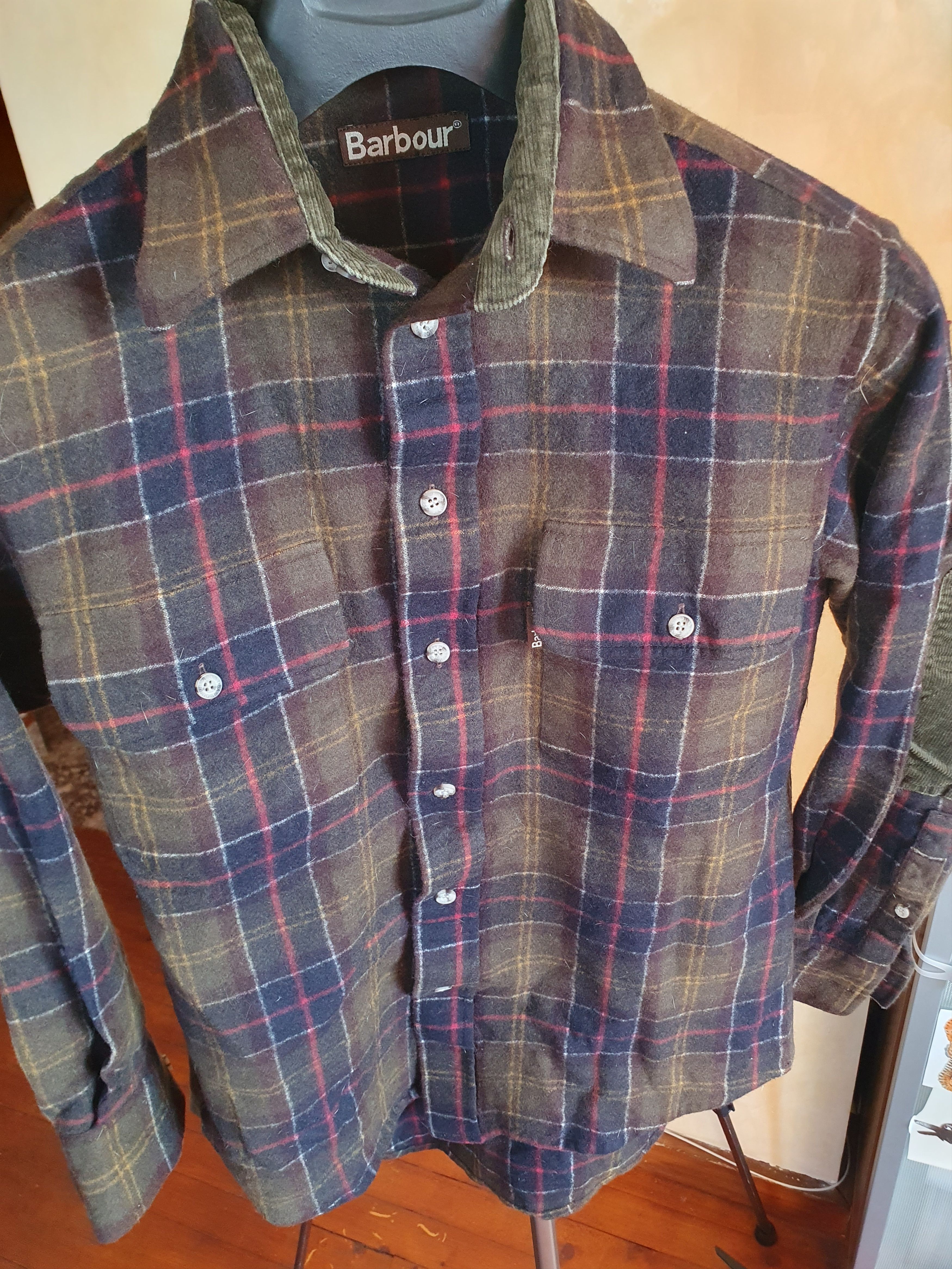 Barbour Barbour Merino Tartan Shirt S1050 Elbow Corduroy Patches szS Size US S / EU 44-46 / 1 - 10 Thumbnail