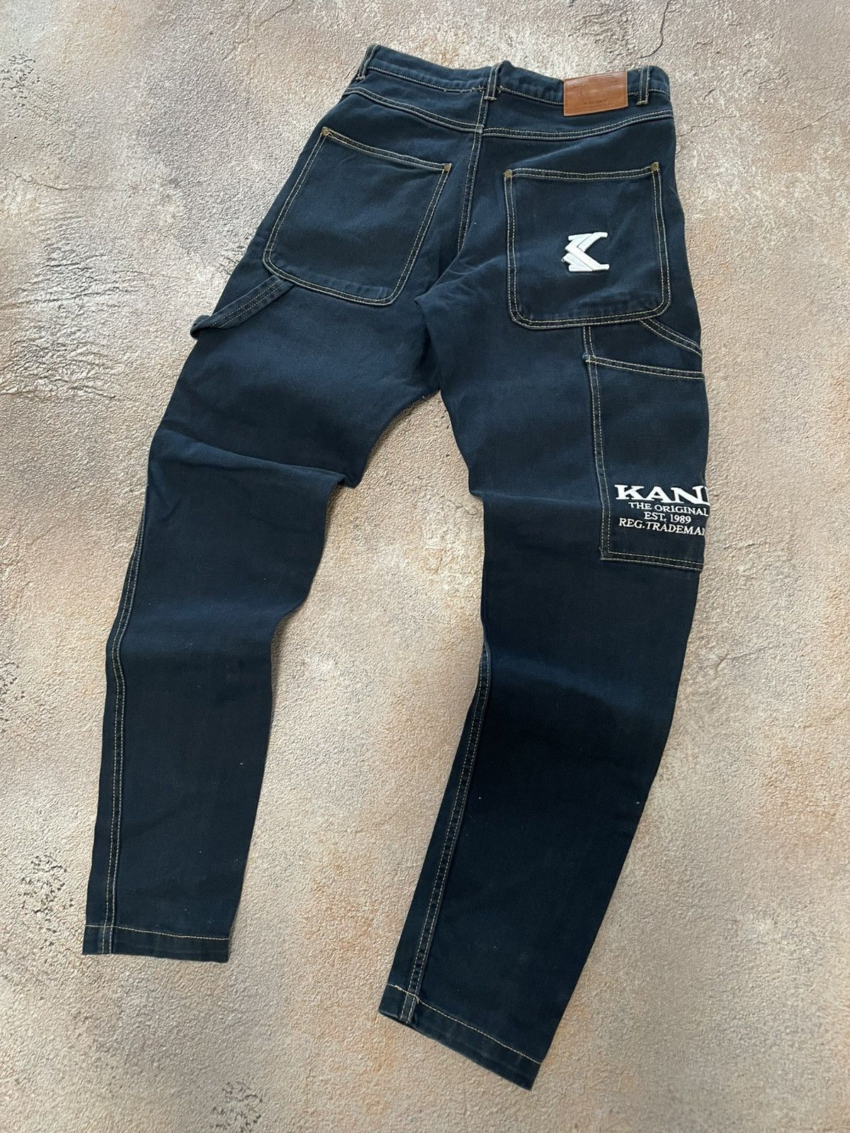 Karl Kani Vintage Karl Kani Big Logo Indigo Denim Jeans Size US 30 / EU 46 - 2 Thumbnail