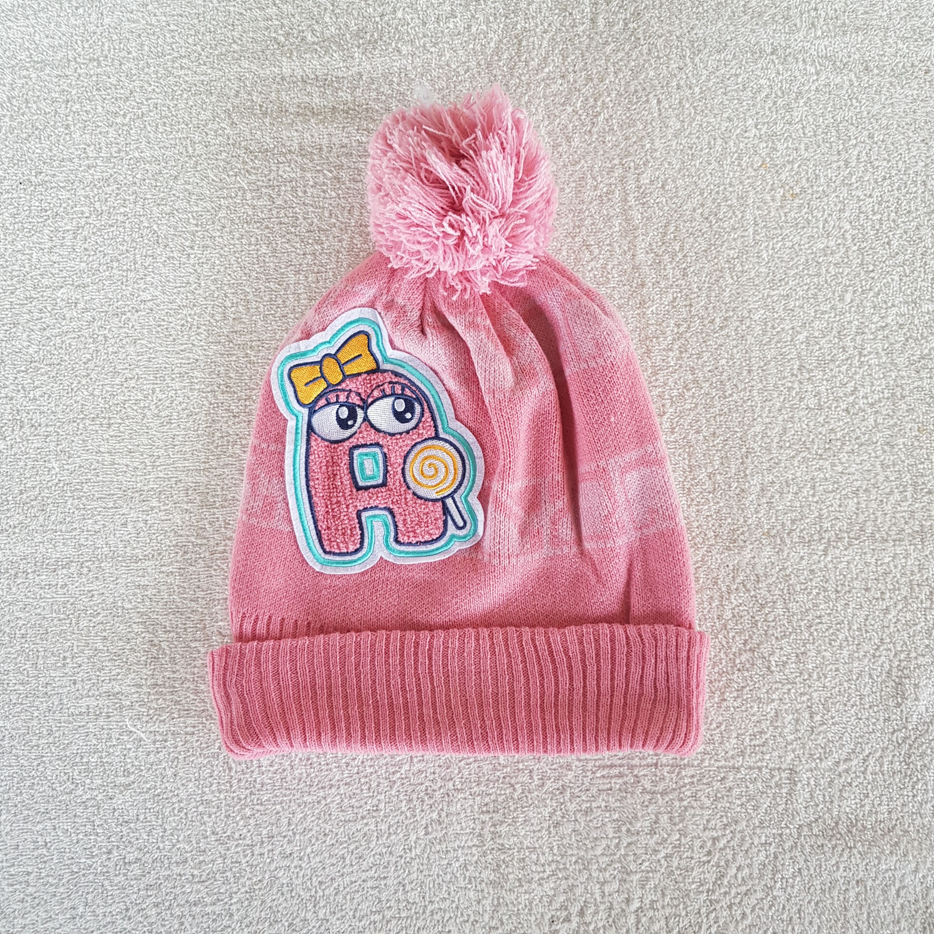 Japanese Brand Vintage Cartoon Beanie Funny Snow Ribbed Knit Caps Hats. Size ONE SIZE - 1 Thumbnail