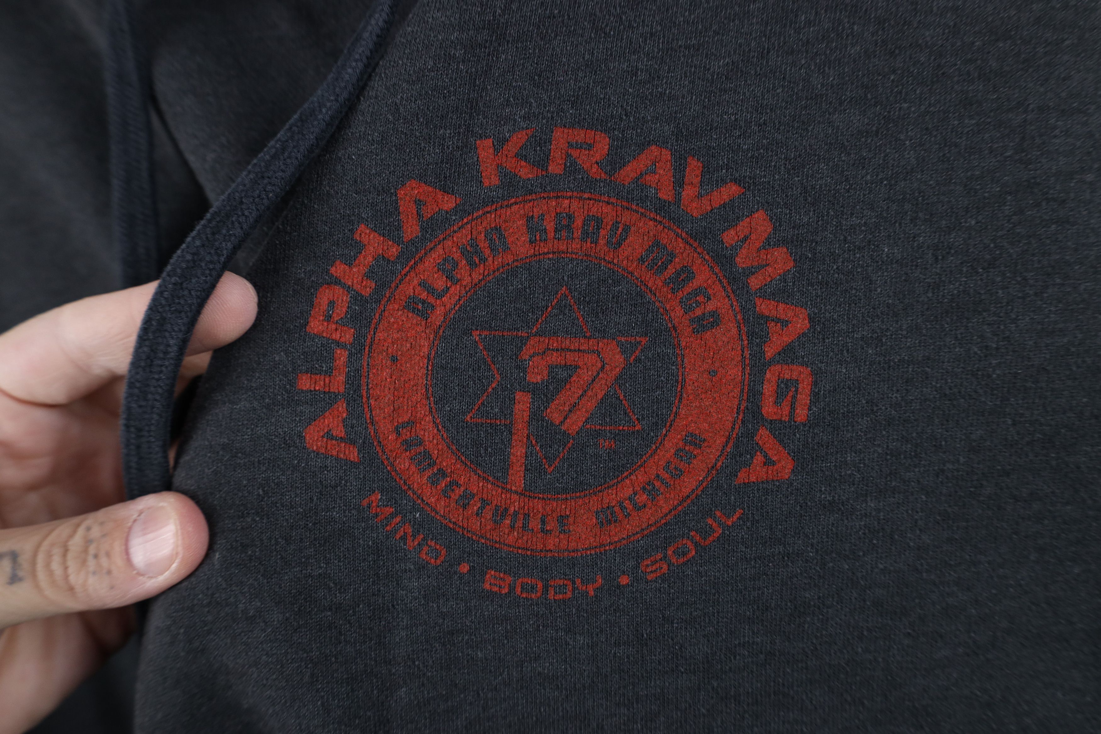 Vintage Vintage Maga MMA Fighting Hoodie Sweatshirt Charcoal Gray Size US M / EU 48-50 / 2 - 4 Thumbnail