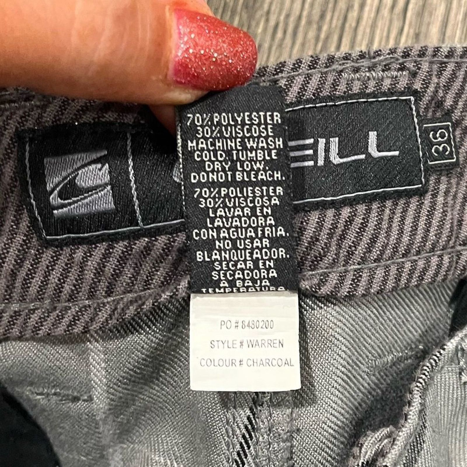 Vintage O'Neil Warren Charcoal Gray Plaid Shorts Size 36 Size US 36 / EU 52 - 7 Thumbnail