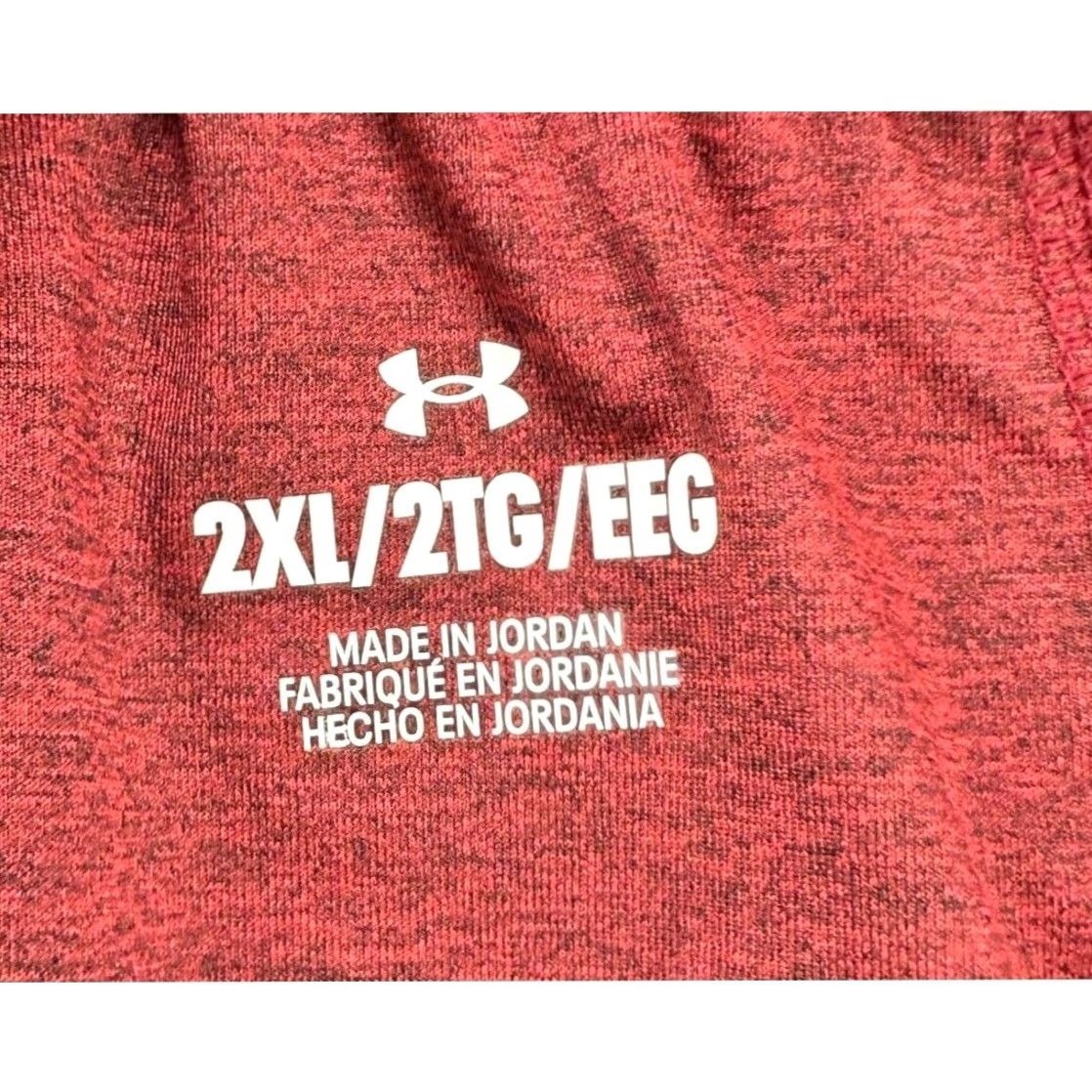 Under Armour Under Armour Shorts Men 2XL Red Black Training Pull On Stretch Elastic Waist NEW Size US 39 - 4 Thumbnail
