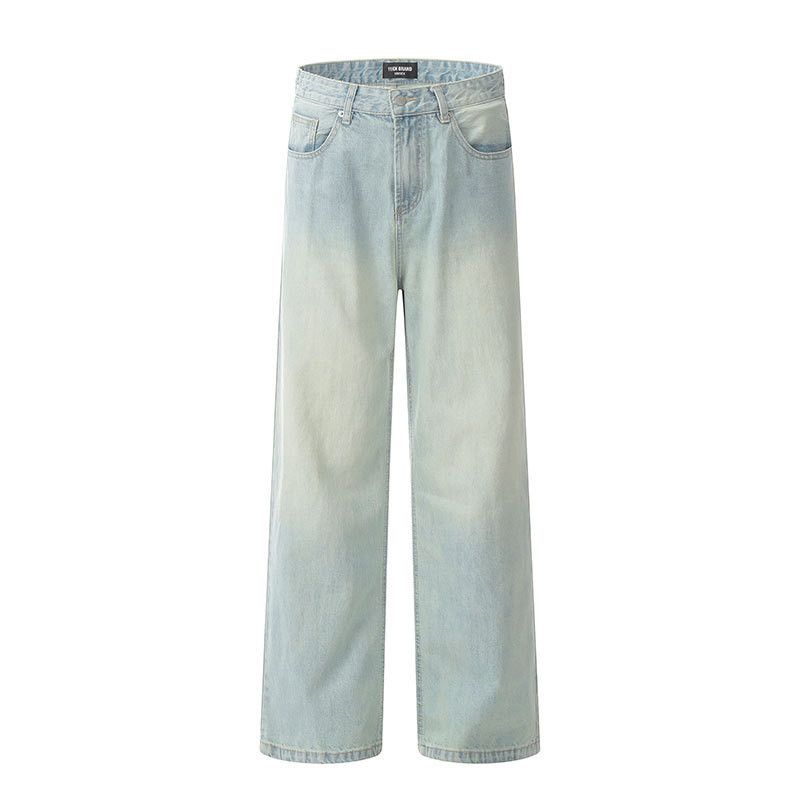 Japanese Brand American retro loose straight washed wide-leg jeans Size US 32 / EU 48 - 1 Thumbnail