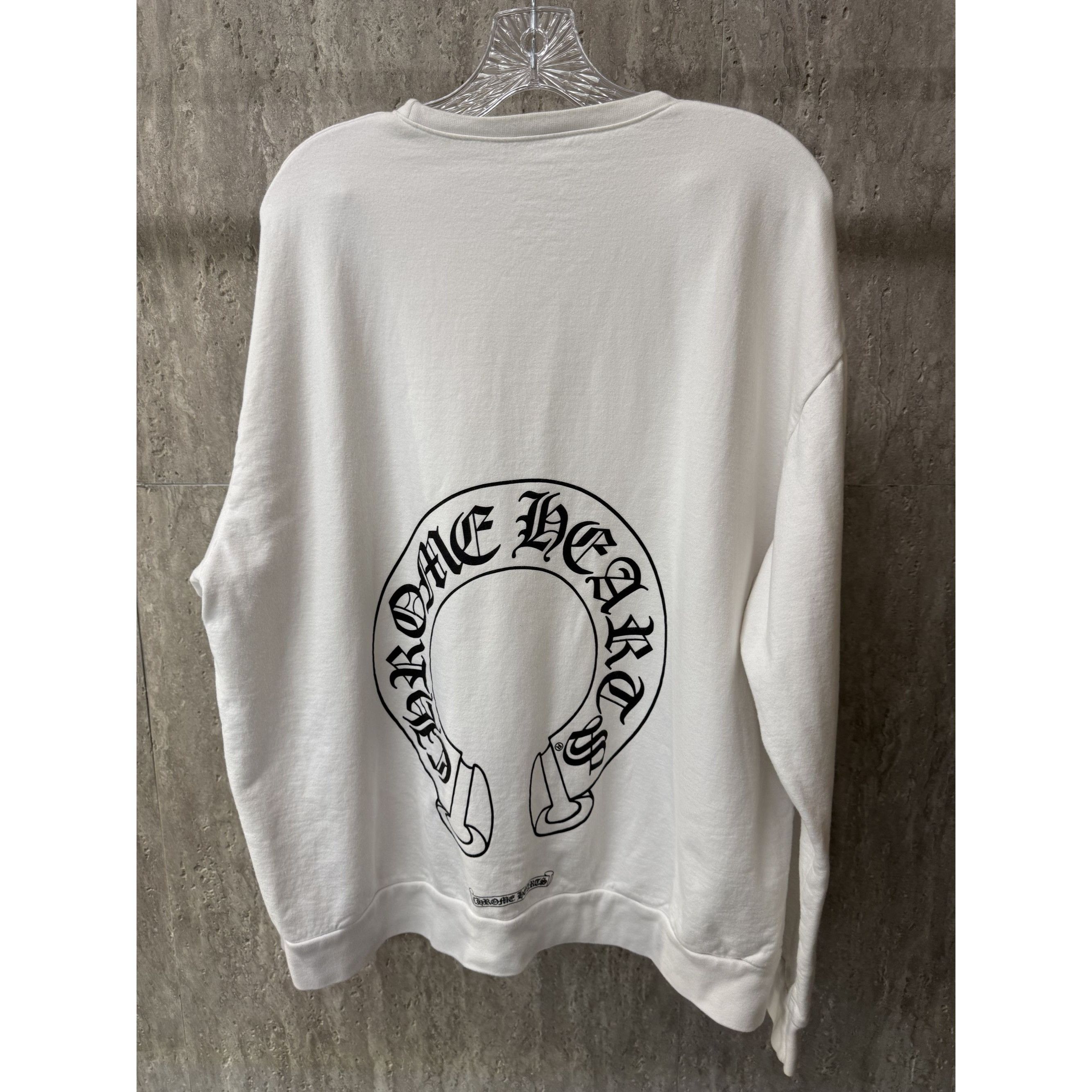 Chrome Hearts Chrome Hearts White Sweatshirt With Graphic Logo Print Large Size L / US 10 / IT 46 - 2 Thumbnail