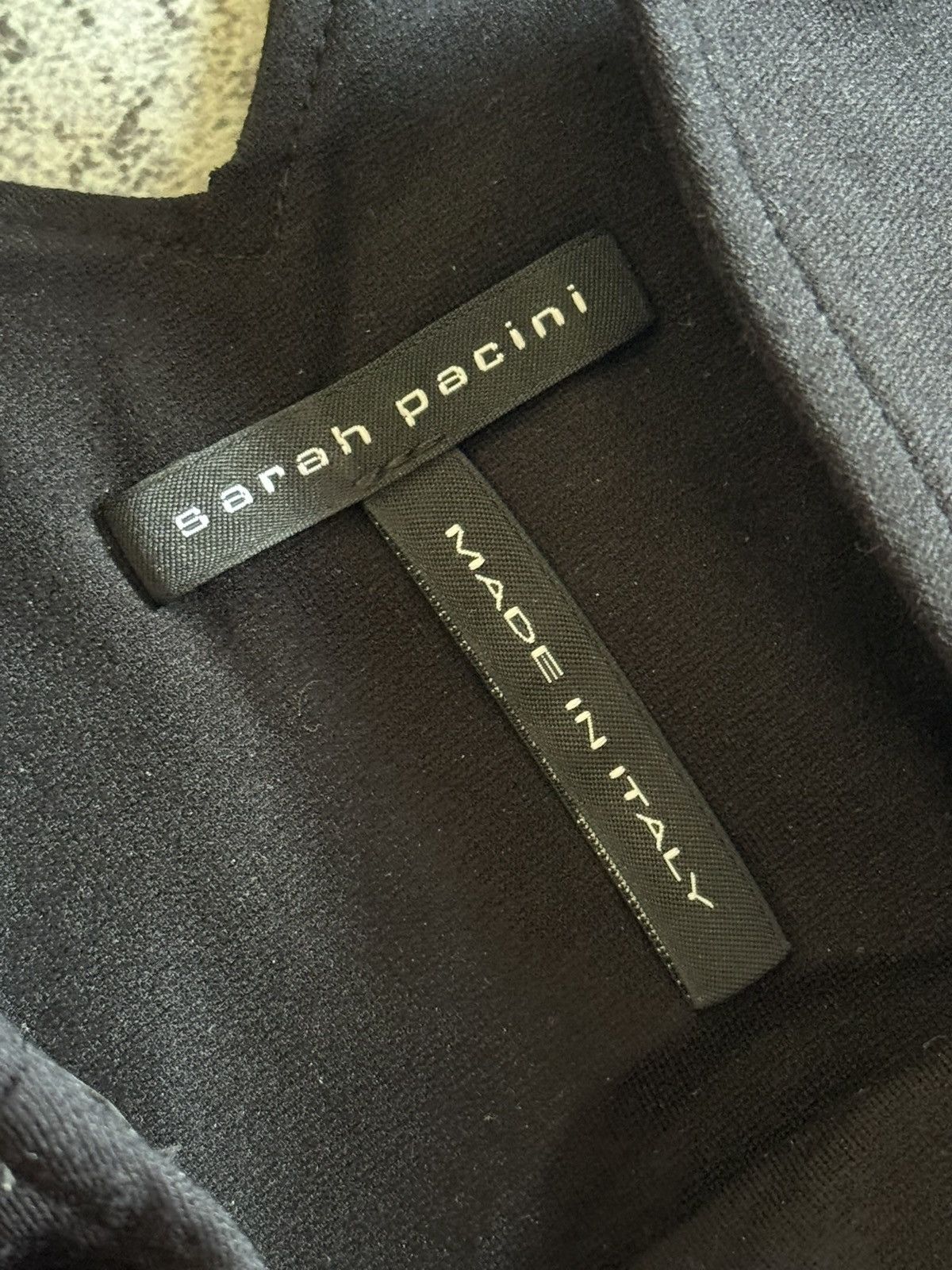 Sarah Pacini Sarah Pacini 0size black mini avantgarde dress 👗 tank pencil Size S / US 4 / IT 40 - 7 Thumbnail