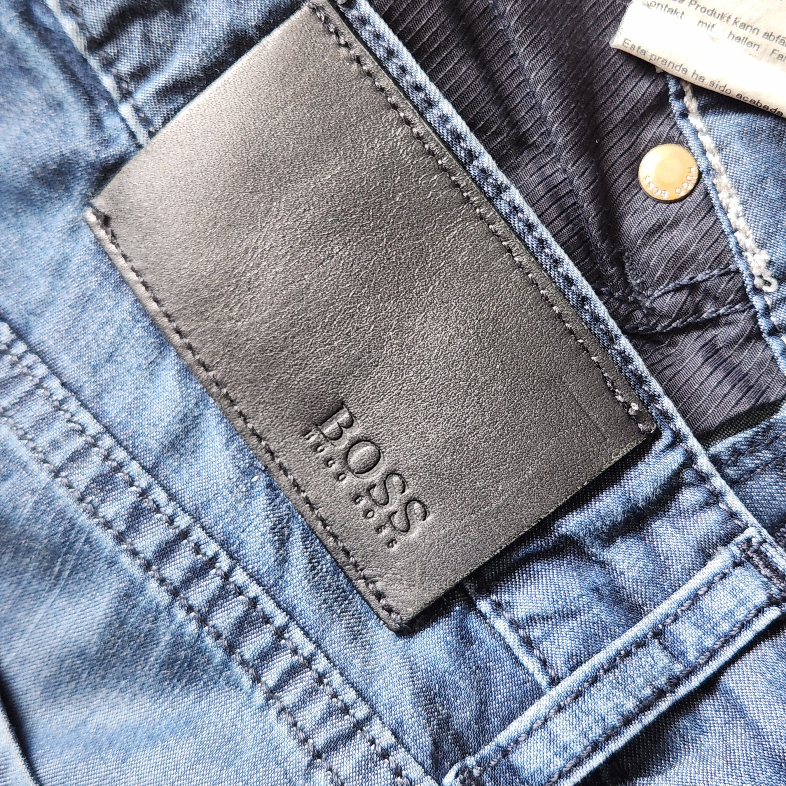 Hugo Boss × Vintage Vintage Distressed Hugo Boss Stretch Denim Pants Size US 32 / EU 48 - 3 Thumbnail