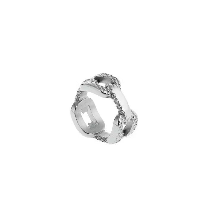 Jewelry × Vintage Fashion Irregular Chain Shape Ring Size ONE SIZE - 2 Thumbnail