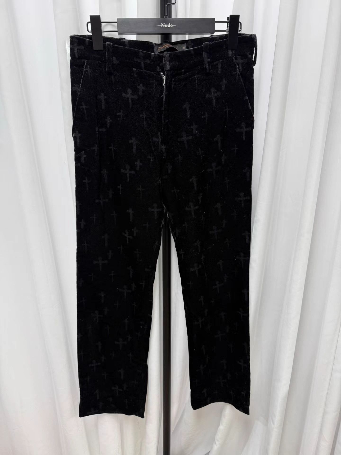 Undercover UNDERCOVER Witch Period Cross Velvet Trousers K20 Size US 31 - 1 Thumbnail