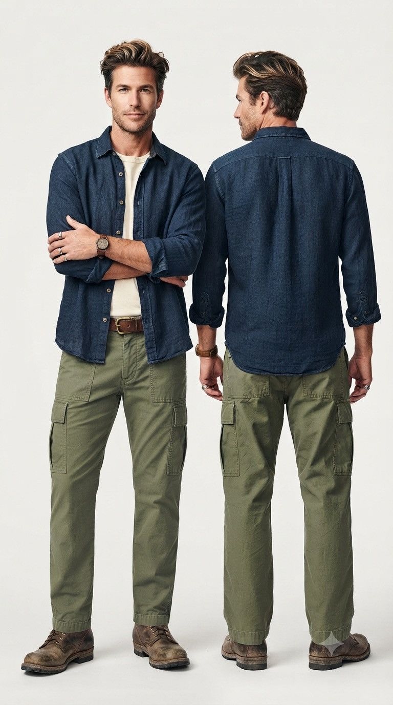 45rpm Kapital Inspire Indigo Blue Dyed Denimhead Shirts