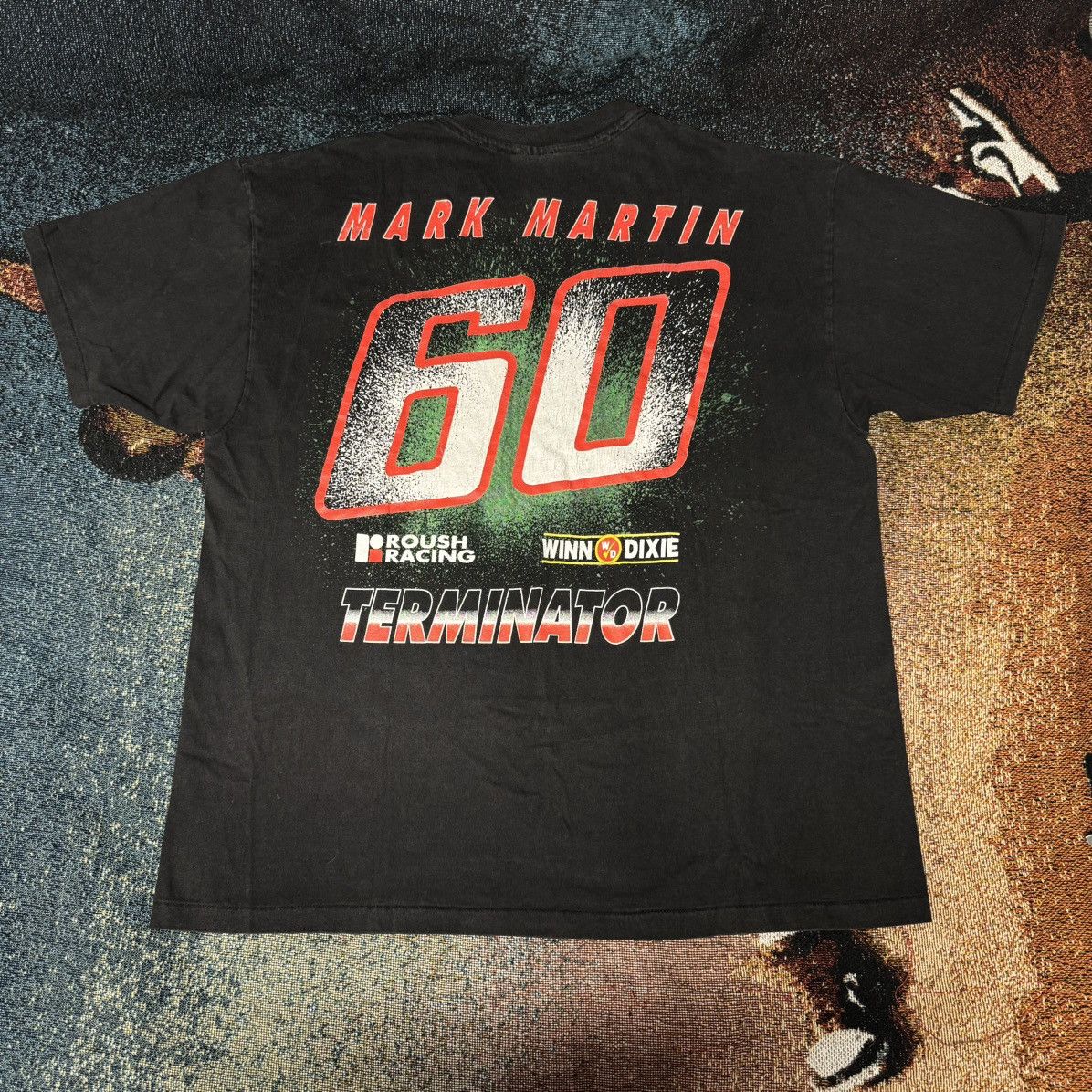 NASCAR × Vintage VINTAGE NASCAR MARK MARTIN TEE BLACK Size US XL / EU 56 / 4 - 2 Thumbnail