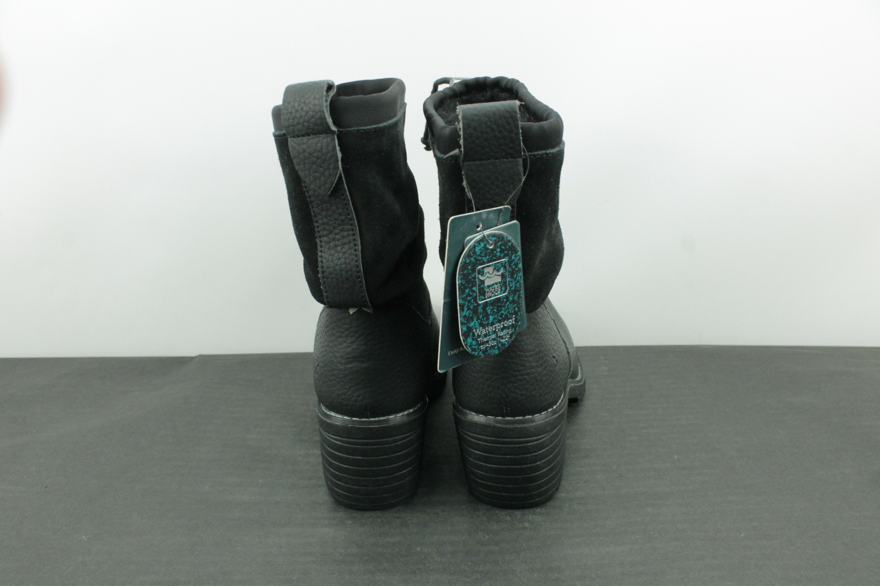 Other EMU Australia Cooma Black Leather Merino Lined Ankle Boots Size US 6 / IT 36 - 5 Thumbnail