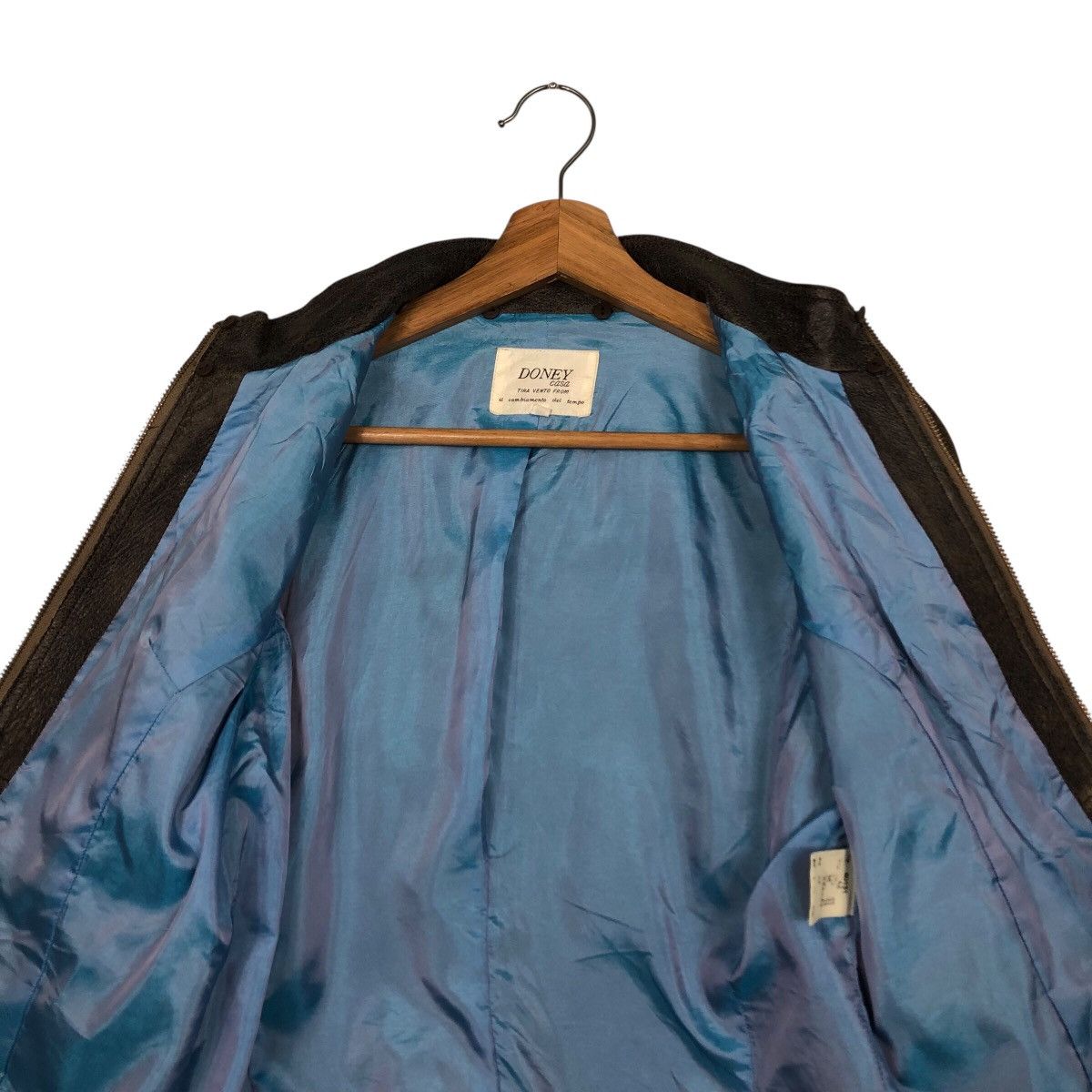 Japanese Brand Vintage Biker Leather Jacket Doney Blanket Fur Issey Miyake Size US M / EU 48-50 / 2 - 15 Thumbnail