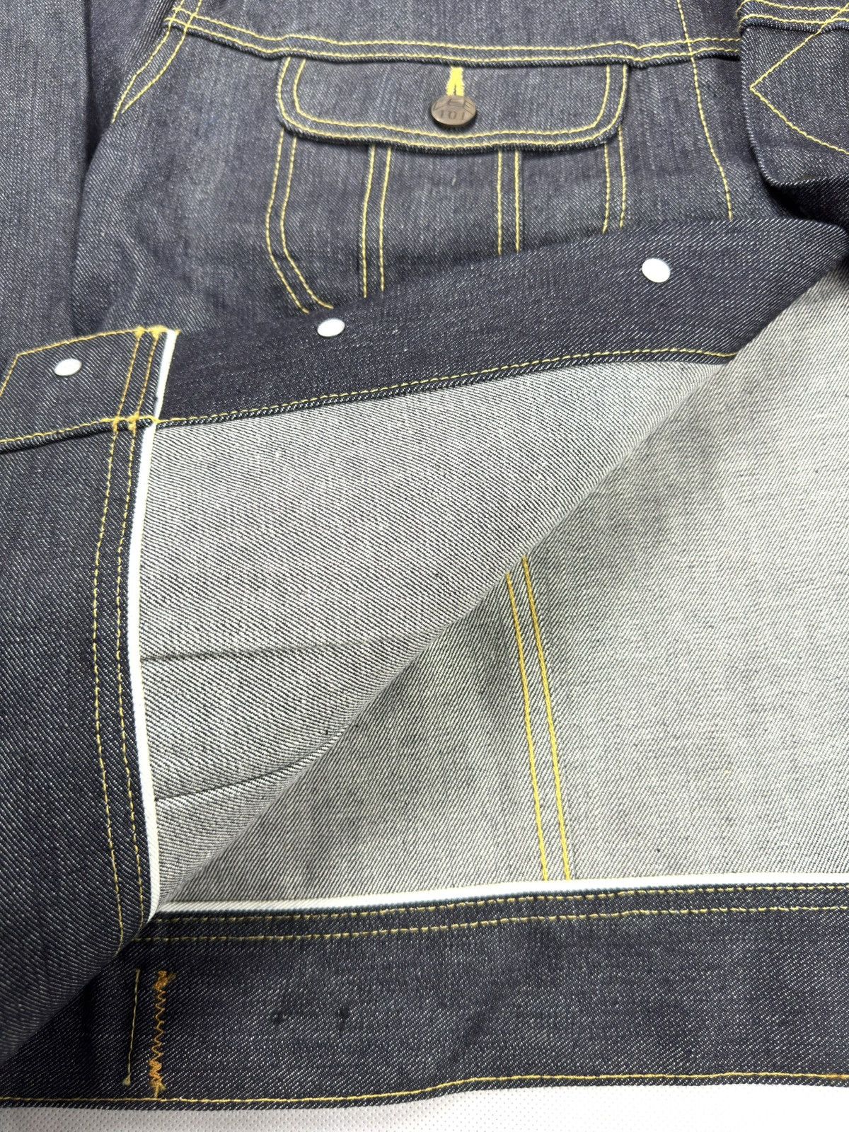 Lee Lee Riders 101J 40-50s Selvedge Denim Jacket Raw XL Size US XL / EU 56 / 4 - 7 Thumbnail