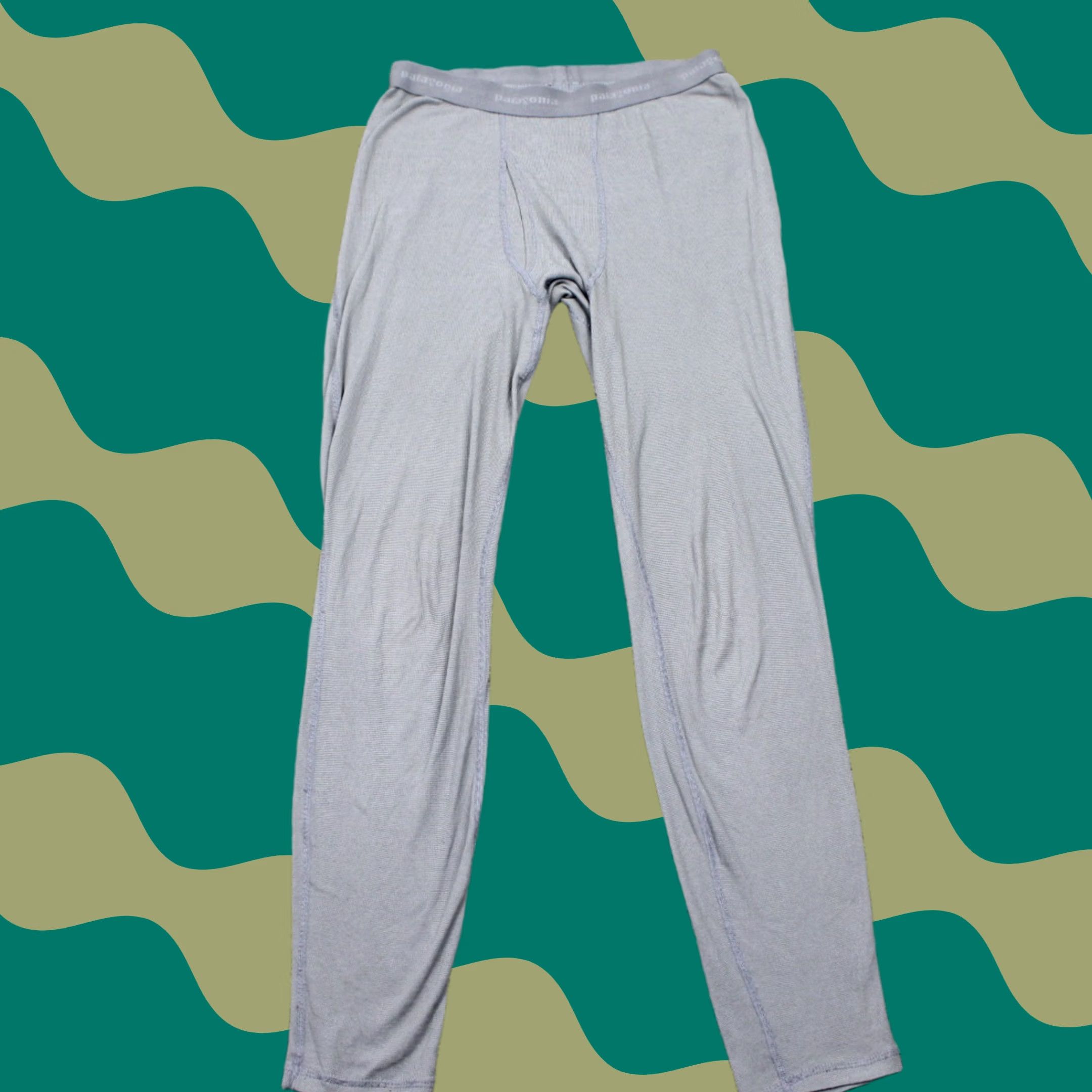 Patagonia Patagonia Capilene Base Layer Pants Mens Small Gray Stretch Thermal Leggings Size US 29 - 1 Thumbnail