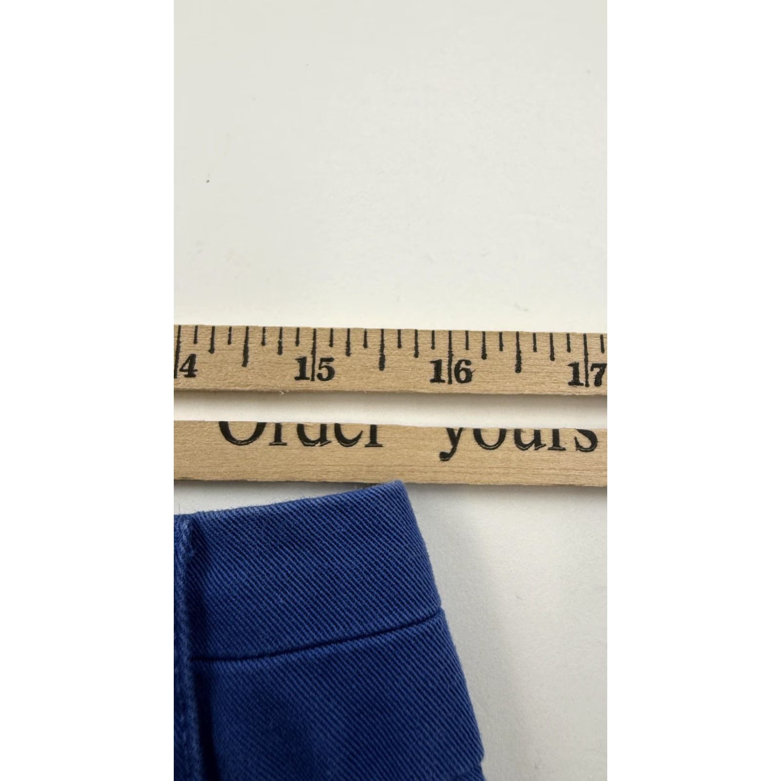 J.Crew J.Crew Chino Shorts Womens 6 Blue Classic Cotton Casual Flat Front Summer Size 28" / US 6 / IT 42 - 7 Thumbnail