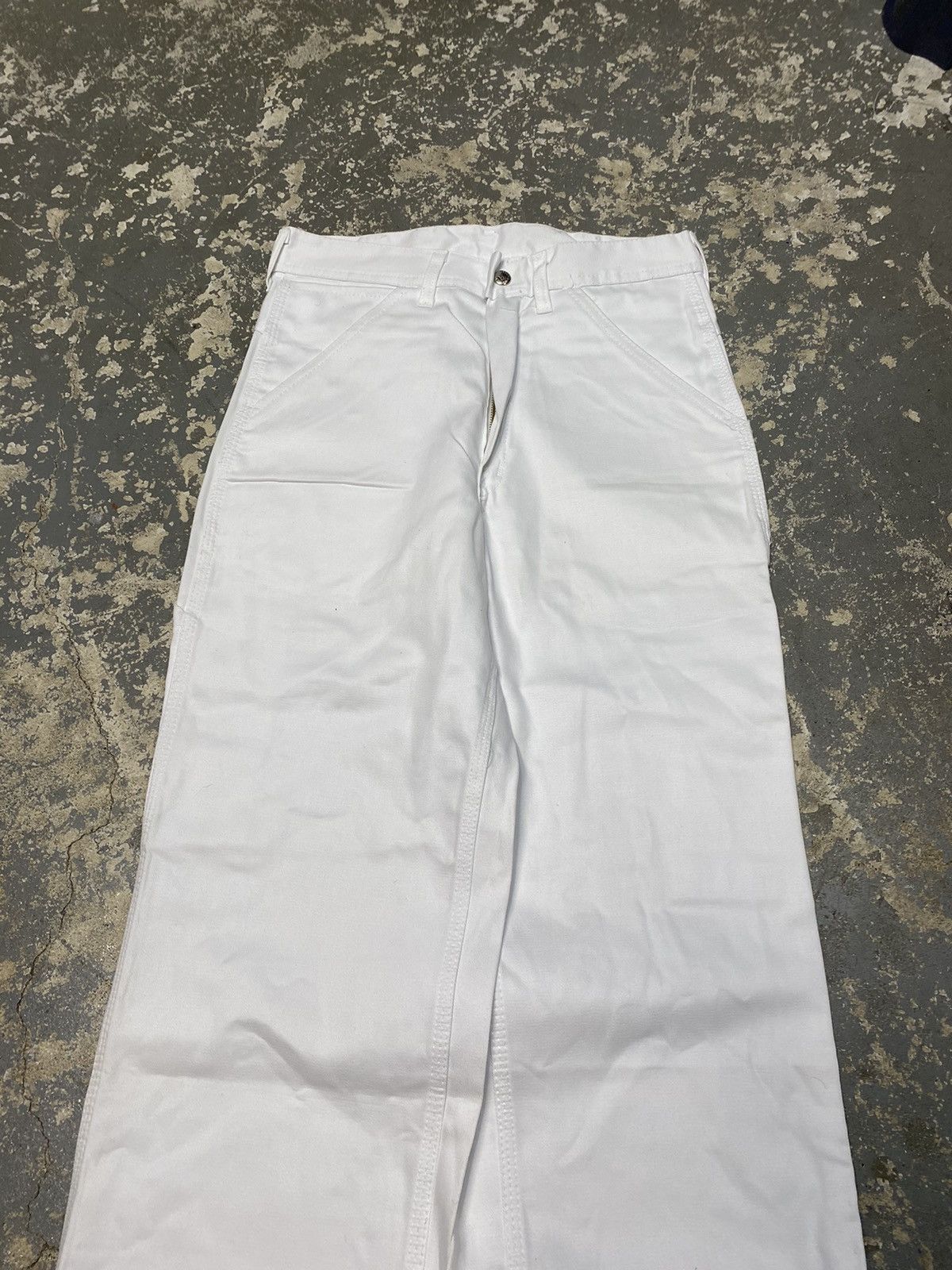 Carhartt × Vintage Vintage Stone Cutter Carpenter Painter Pants White Baggy New Size US 29 - 21 Thumbnail