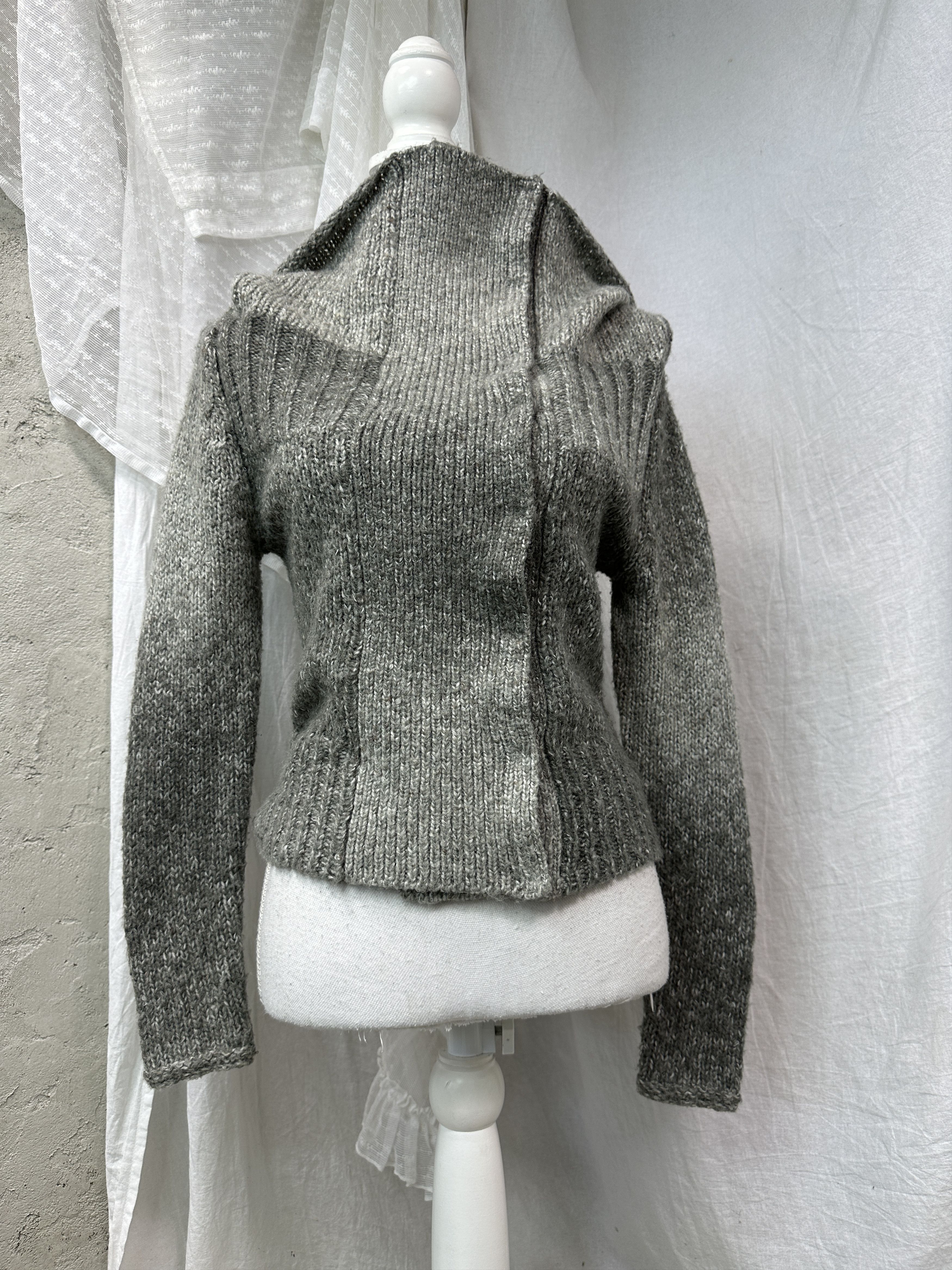 Vintage Vintage Grunge Butonned Bare Shoulders Sweater Y2K Size S / US 4 / IT 40 - 2 Thumbnail