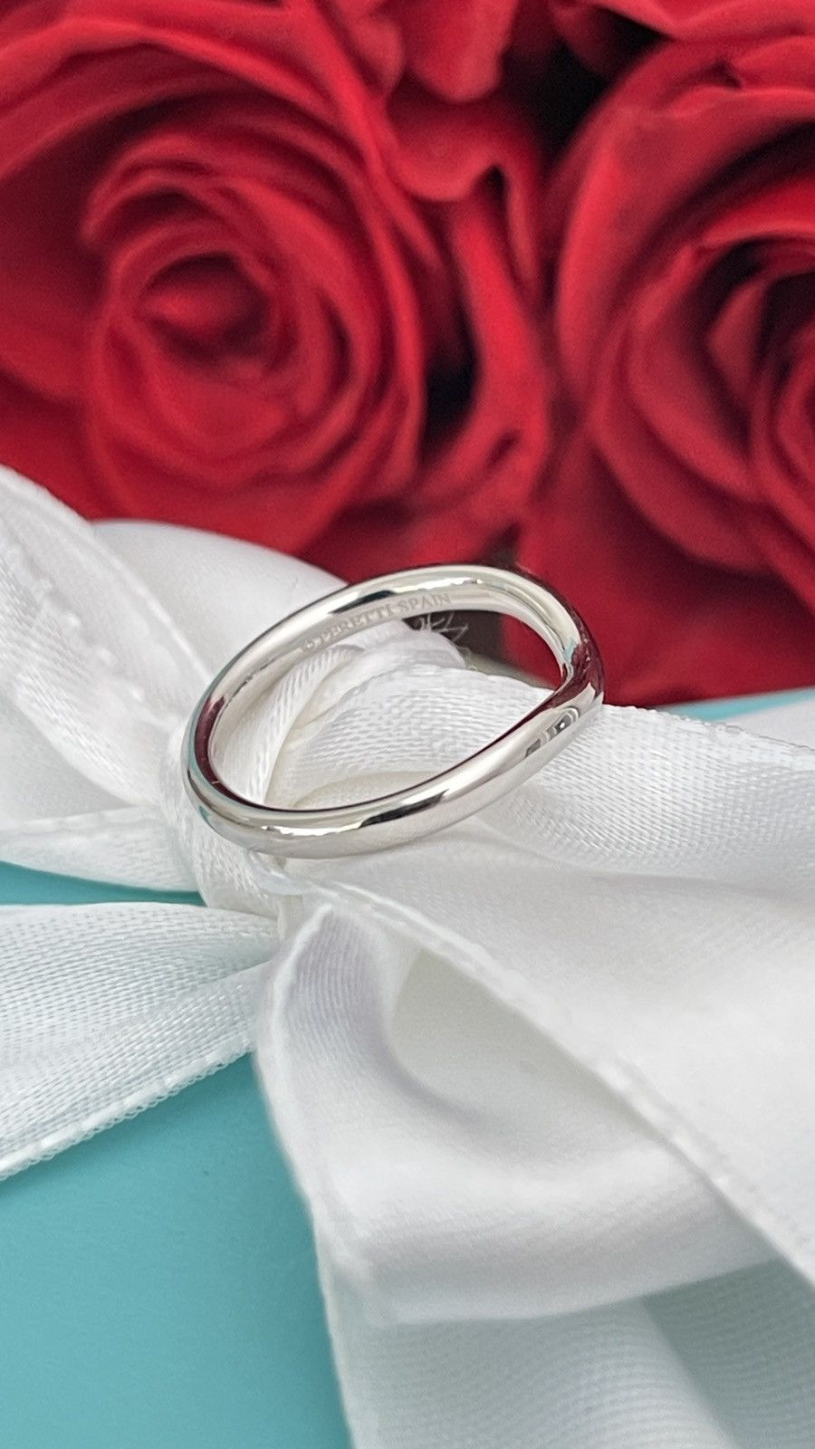 Tiffany & Co. Tiffany & Co. Elsa Peretti Wedding Ring Pl 4.5 NEW $1,150 Size ONE SIZE - 12 Thumbnail