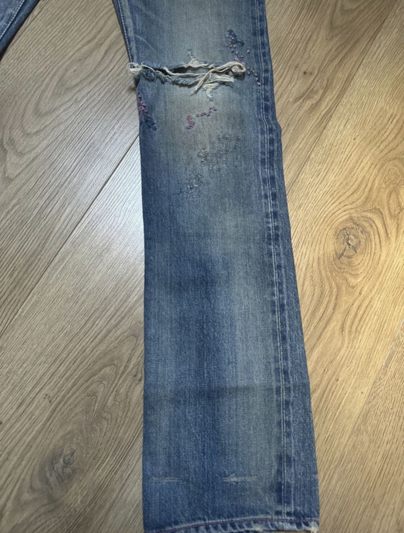 Hysteric Glamour hysteric glamour studded love buzz jeans with pink stitching Size US 27 - 12 Thumbnail