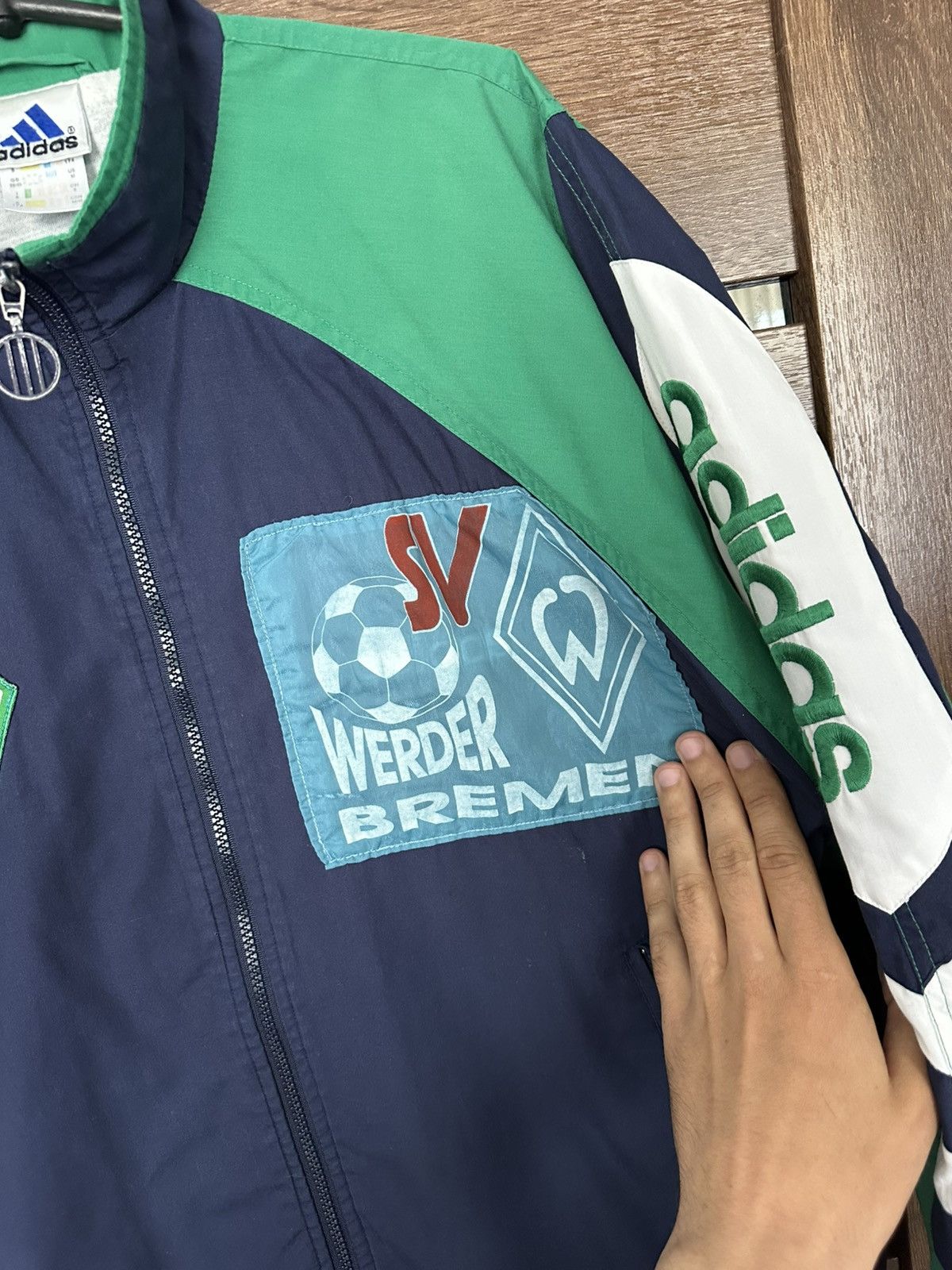 Adidas Werder Bremen Adidas Vintage Zip Jacket 90s Size US M / EU 48-50 / 2 - 10 Thumbnail