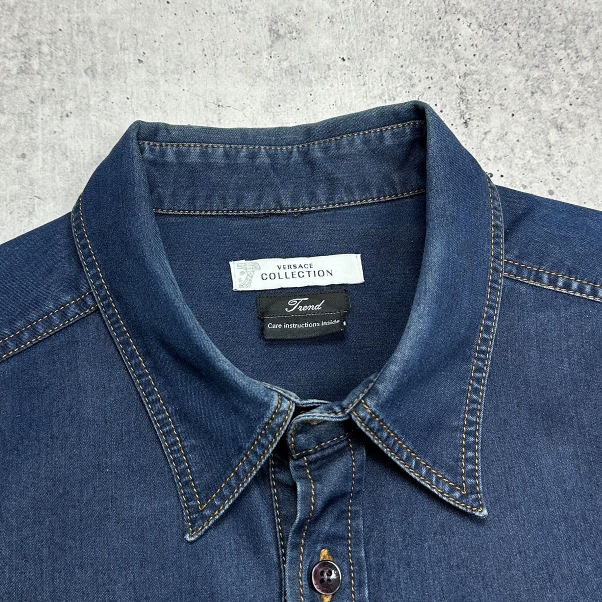 Versace × Versace Jeans Couture Versace Collection Trend Denim Shirt Size XL Size US XL / EU 56 / 4 - 3 Thumbnail