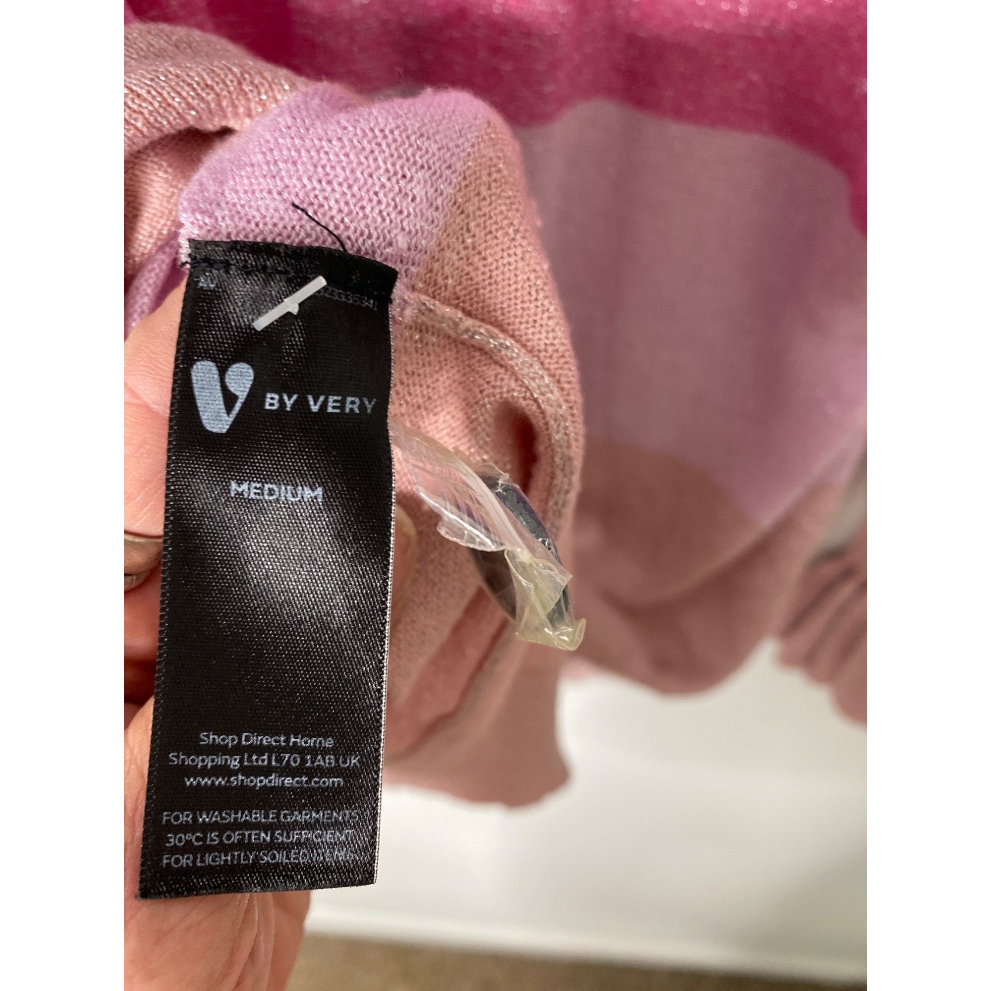 Other V BY VERY WOMEN'S BOLD AND COLOFRUL METALLIC STRIPE CARDIGAN Size M / US 6-8 / IT 42-44 - 5 Thumbnail