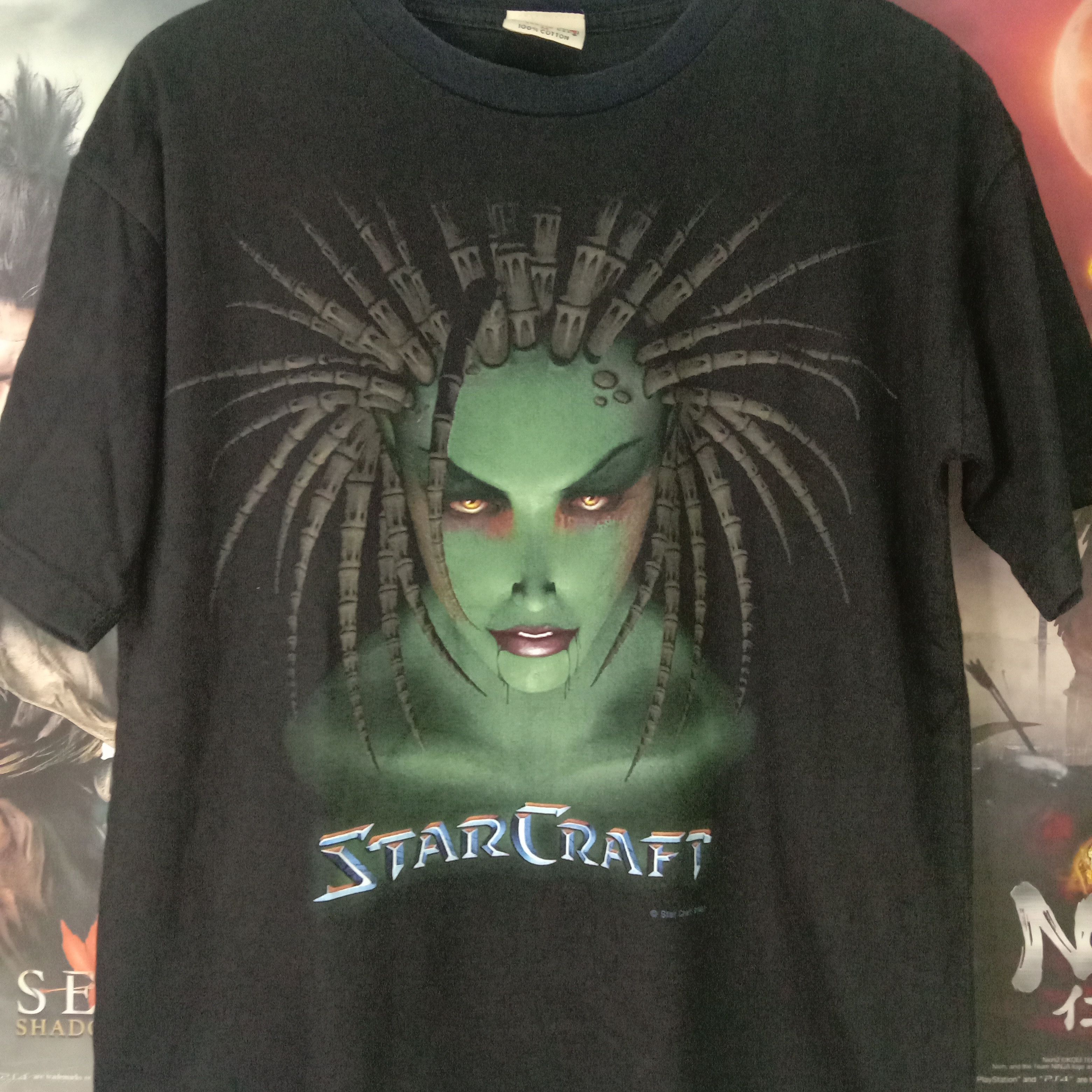 image of Starcraft Brood War Sarah Kerrigan Bootleg Michael Athletic in Black, Men's (Size Medium)